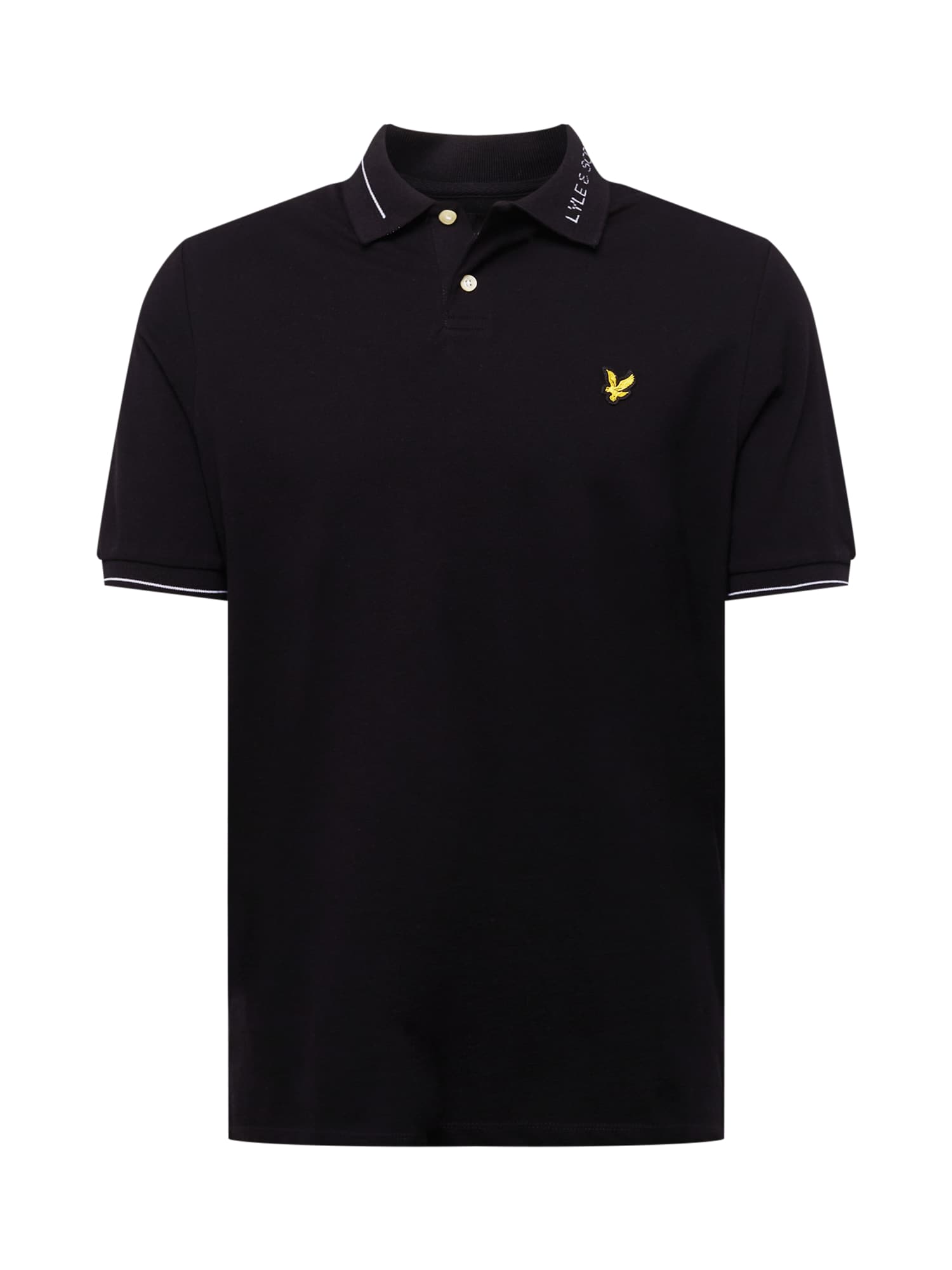 Lyle & Scott Majica  rumena / črna / bela