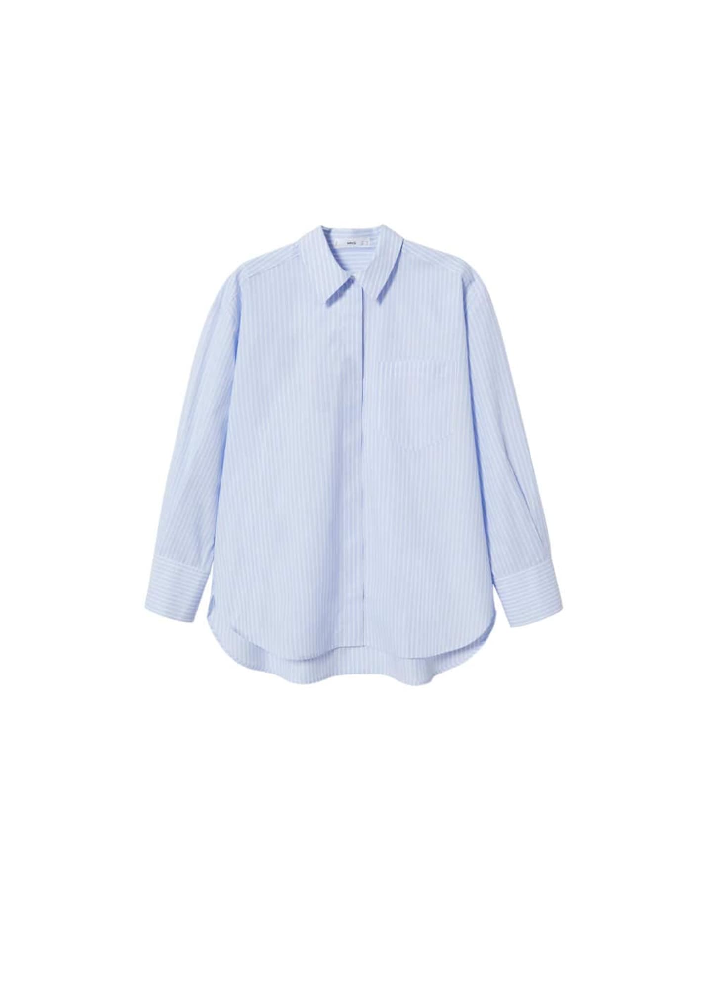 MANGO Bluza 'Juanes'  svetlo modra / bela