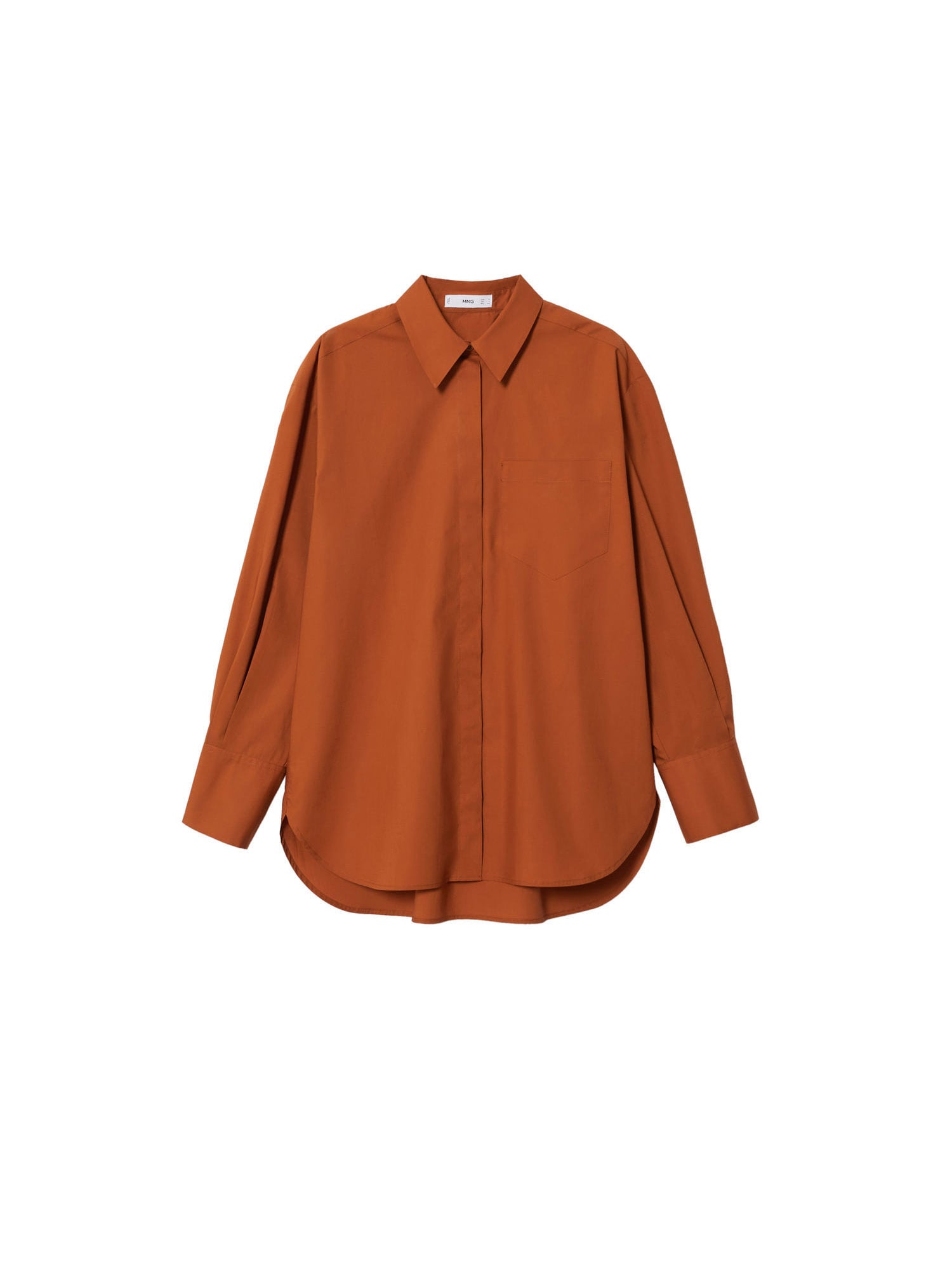 MANGO Bluza 'Juanes'  temno oranžna