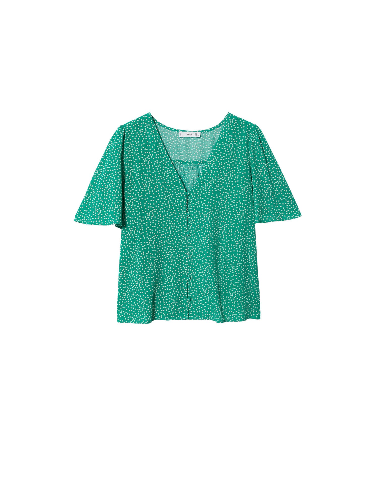 MANGO Bluza 'PARIS'  žad / bela