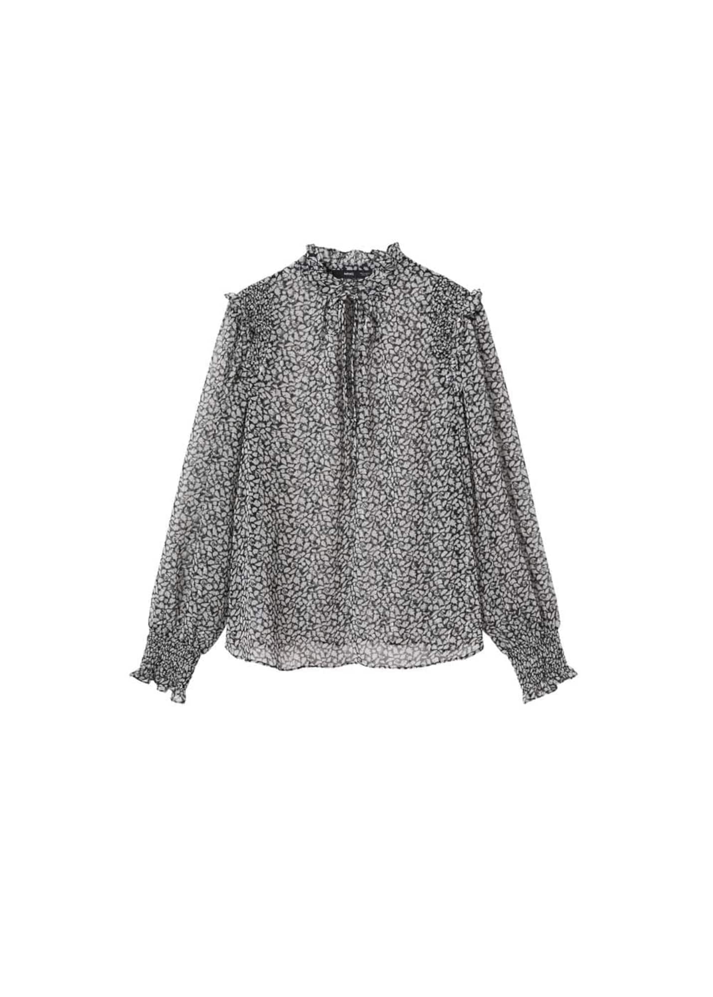 MANGO Bluza  črna