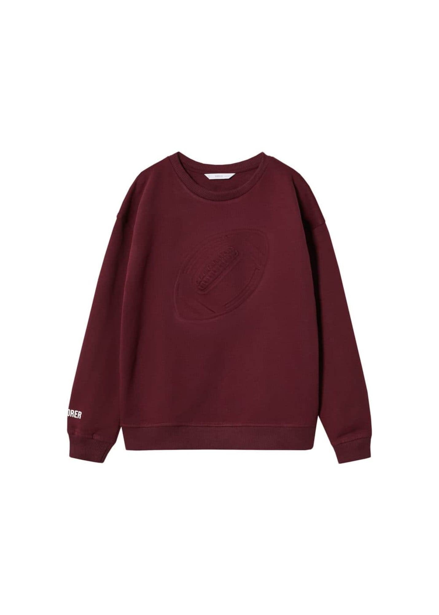 MANGO KIDS Majica 'Ball'  bordo / bela