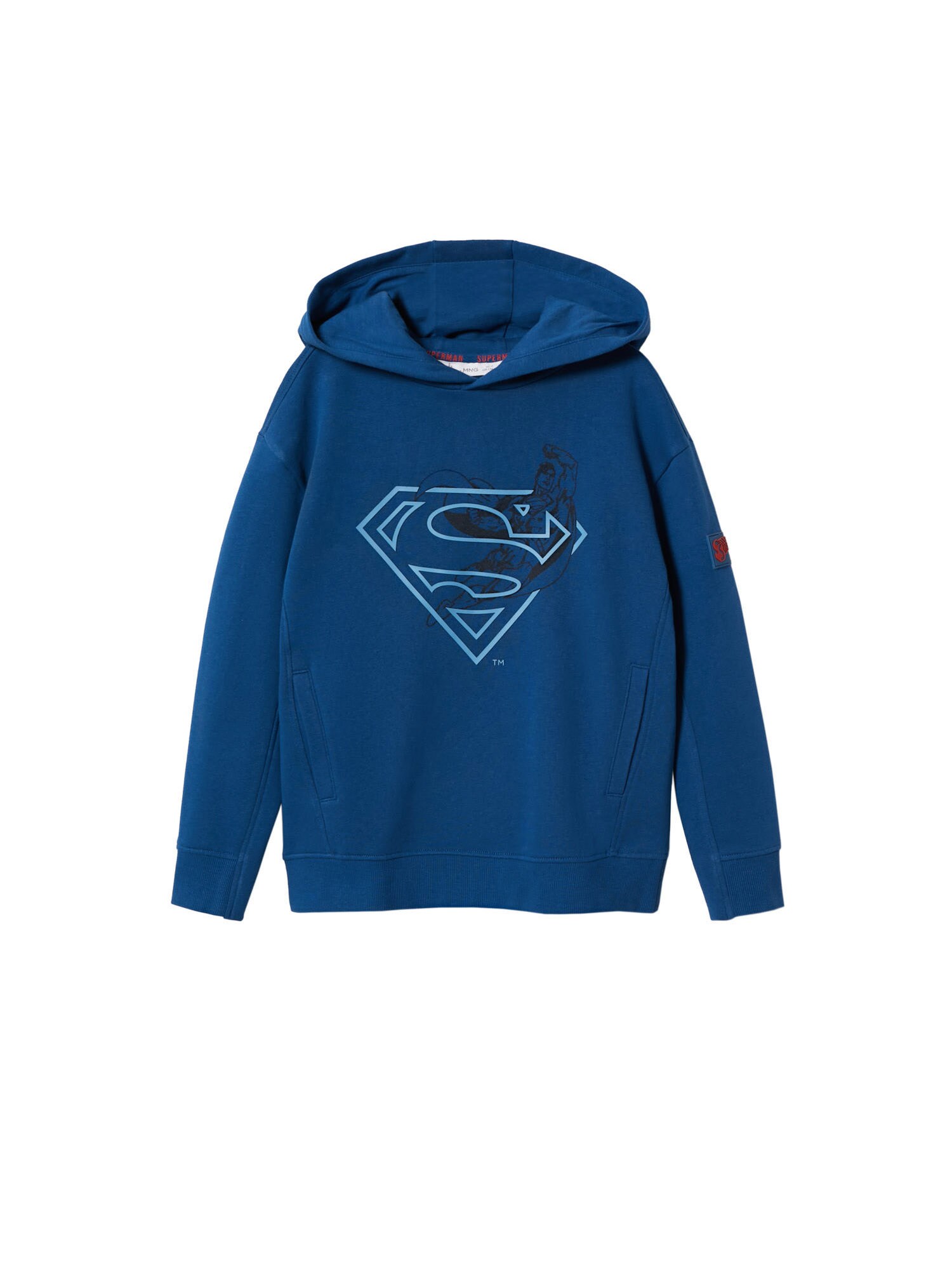 MANGO KIDS Majica 'HEROE'  modra / siva / temno rdeča