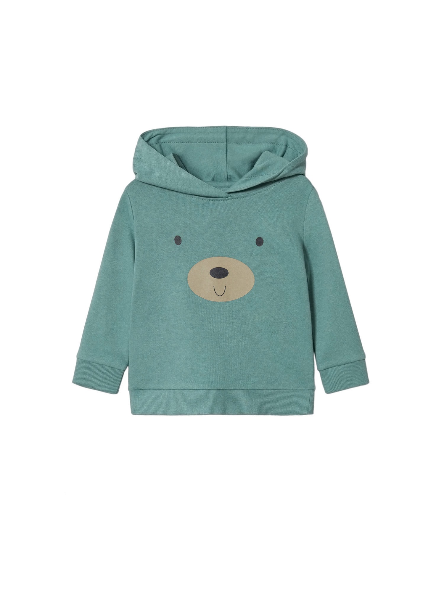 MANGO KIDS Majica 'Zoo'  temno bež / žad / črna