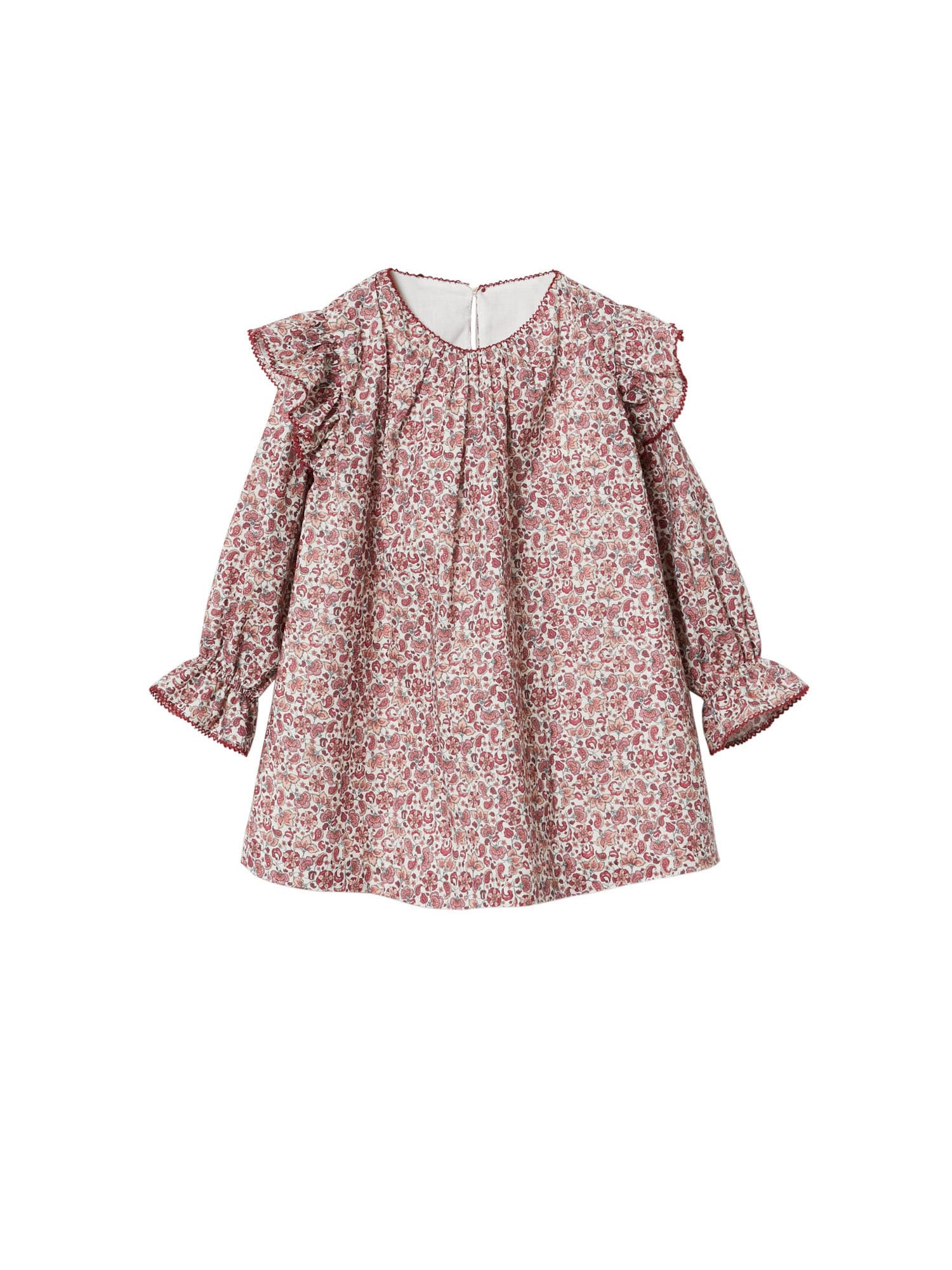 MANGO KIDS Obleka 'Anais'  mešane barve / rdeča