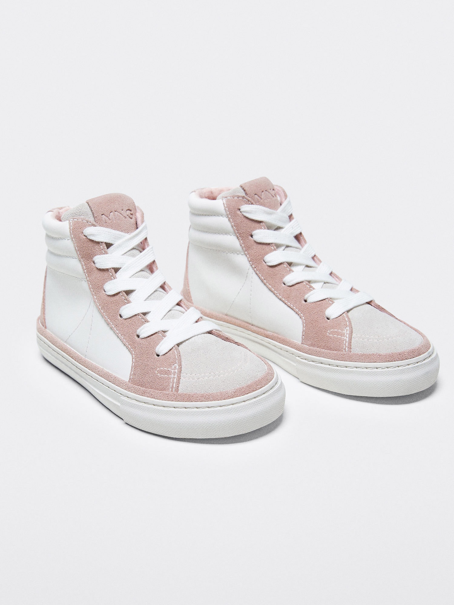 MANGO KIDS Superge 'Belen'  staro roza / bela