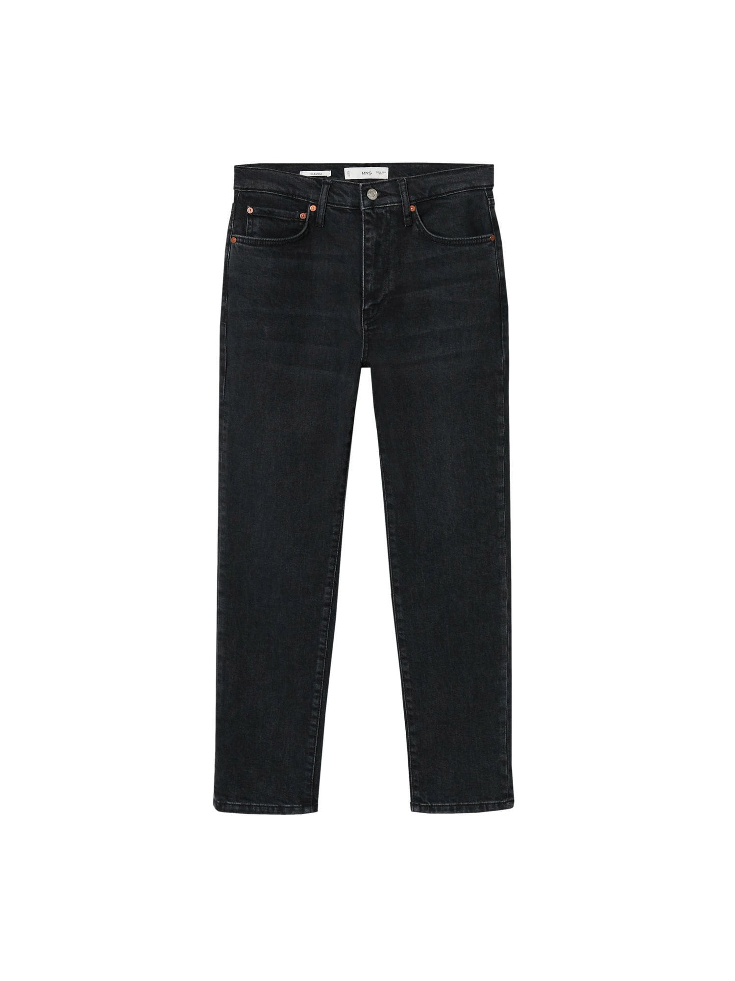 MANGO Kavbojke 'Claudia'  črn denim