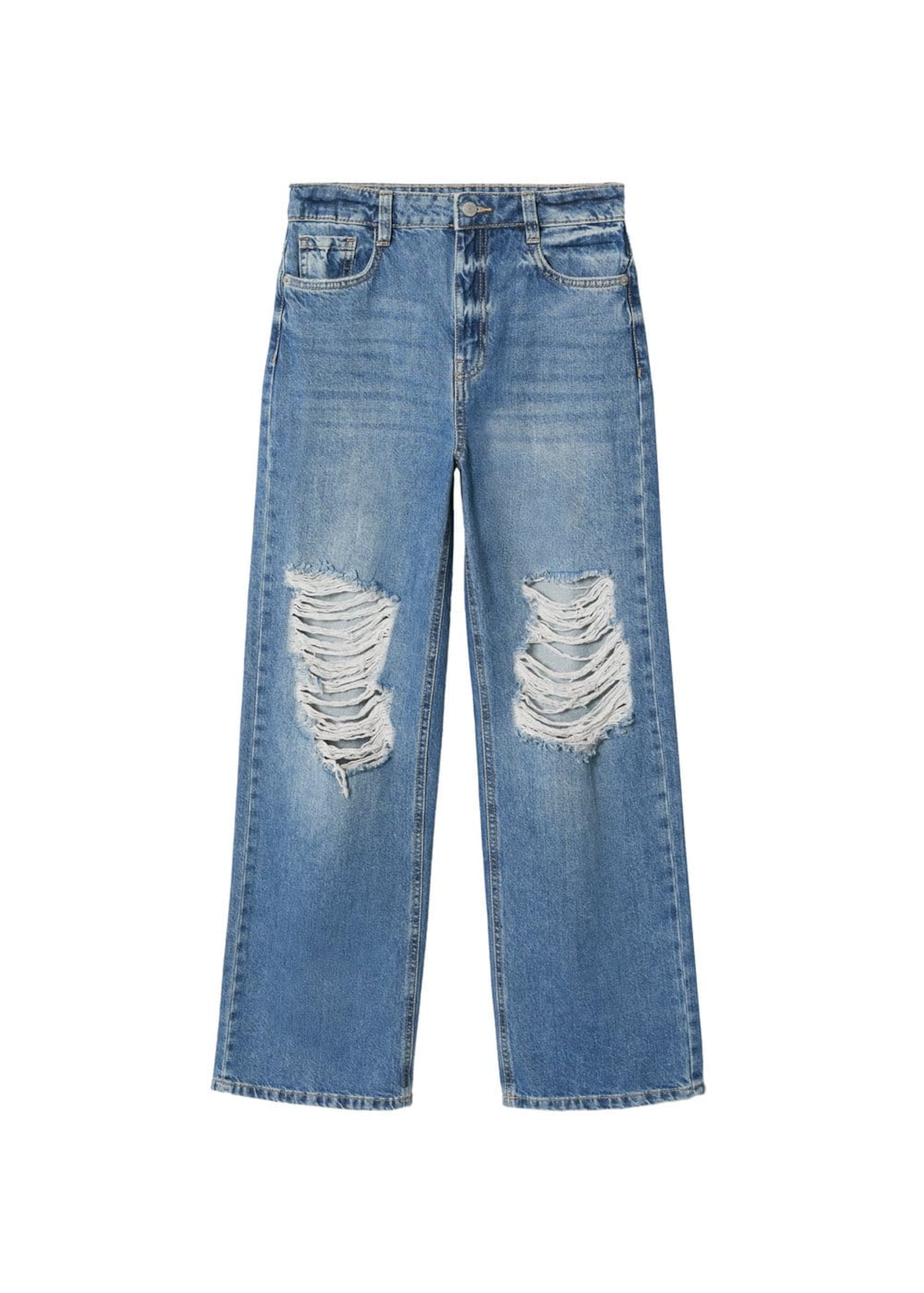 MANGO TEEN Kavbojke 'Wider'  moder denim