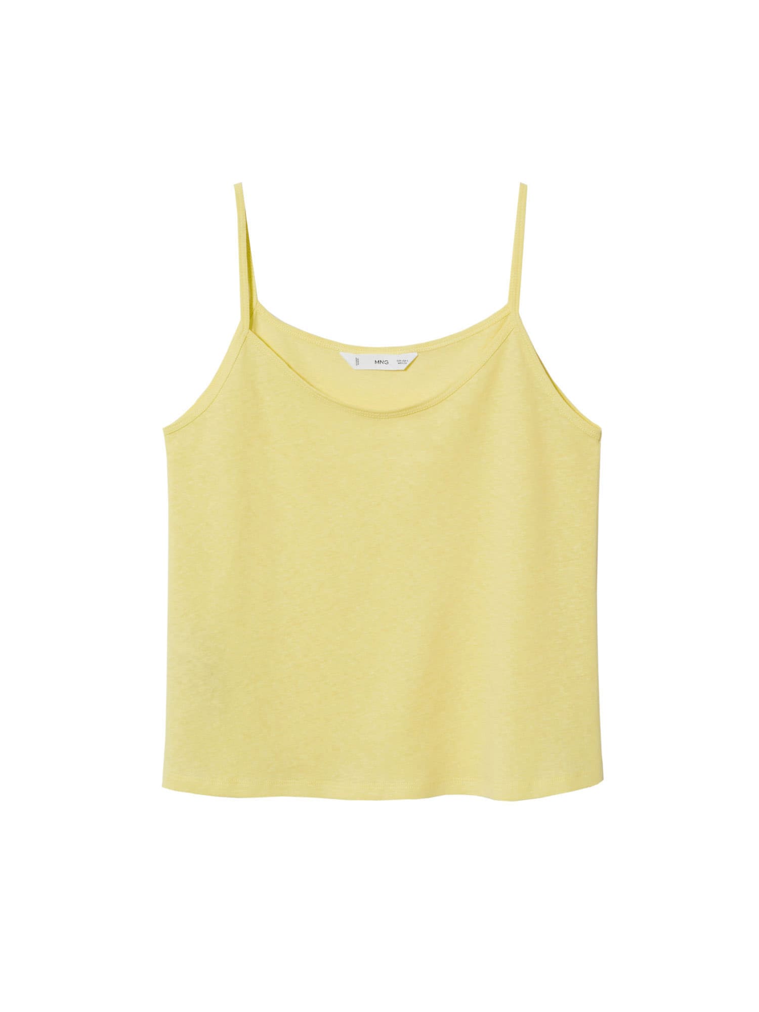 MANGO Top 'LIDAS'  pastelno rumena