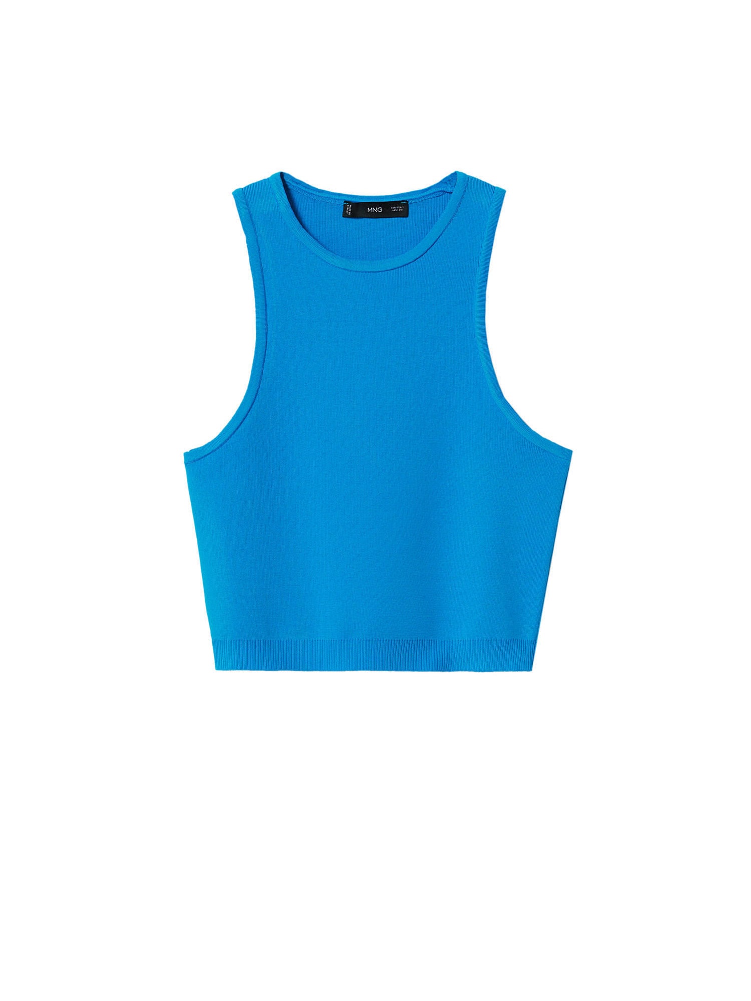 MANGO Top z naramnicami 'GIMME'  modra