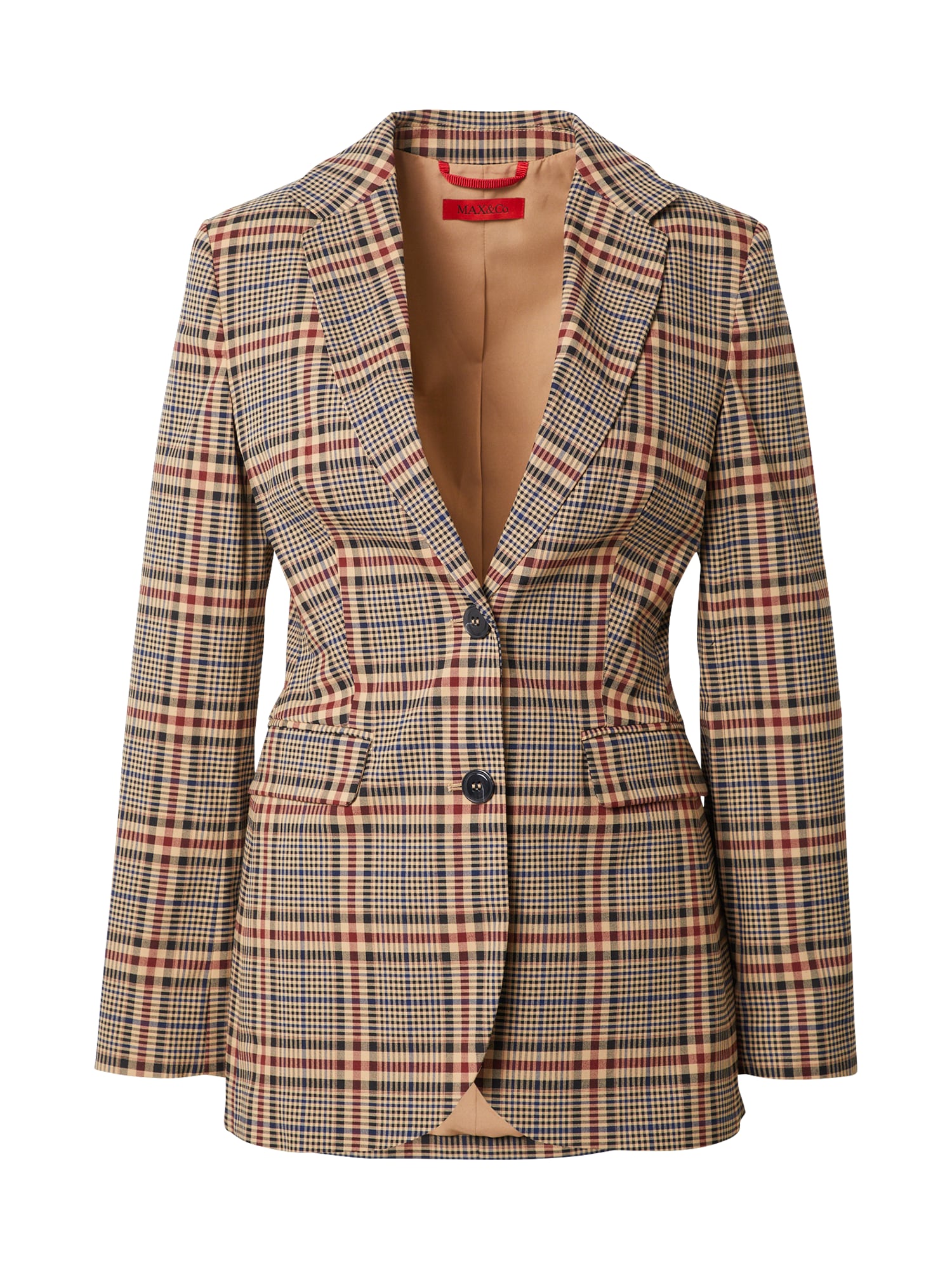 MAX&Co. Blazer 'LEI'  bež / mornarska / krvavo rdeča / črna