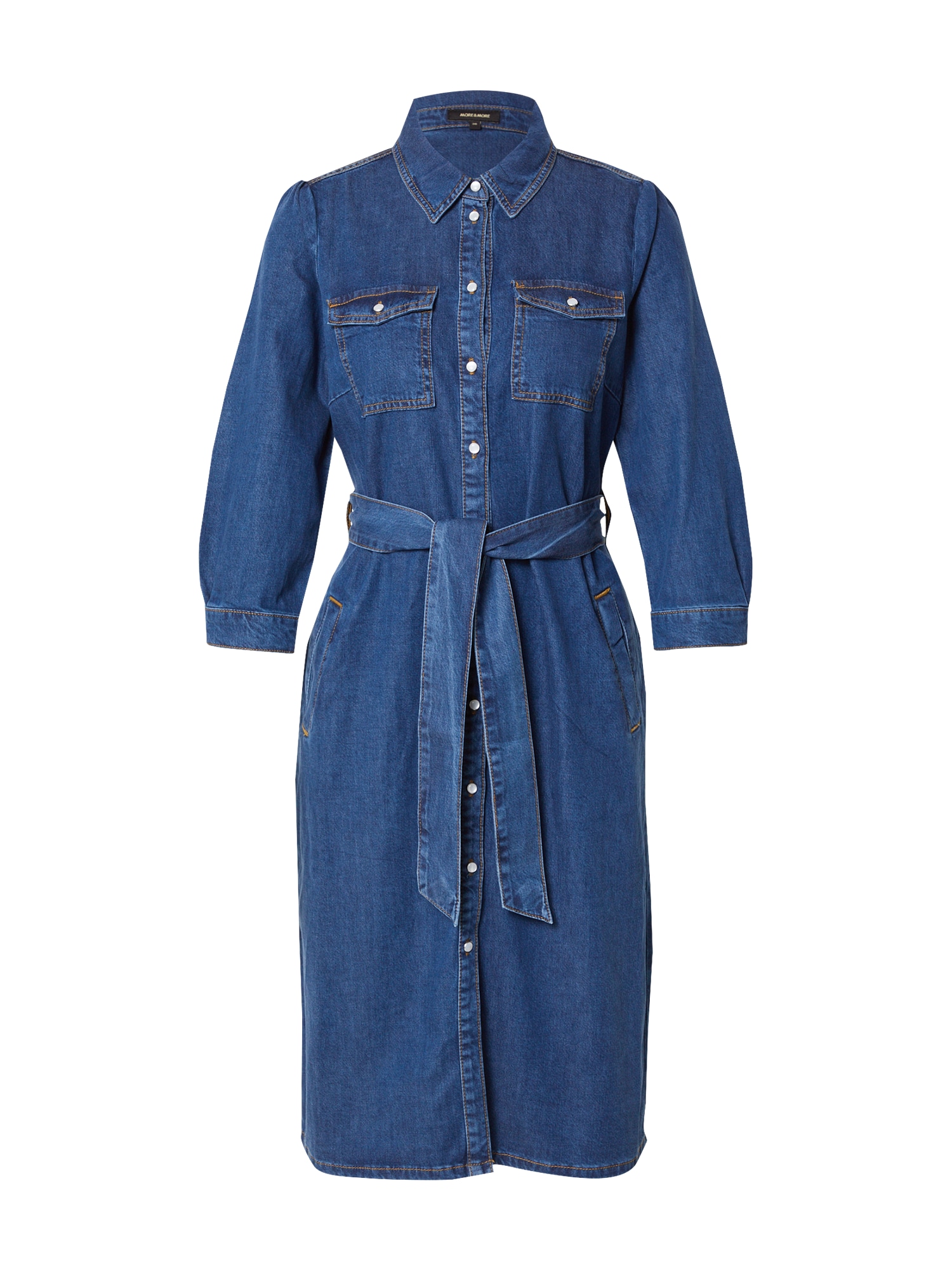MORE & MORE Dolga srajca  moder denim