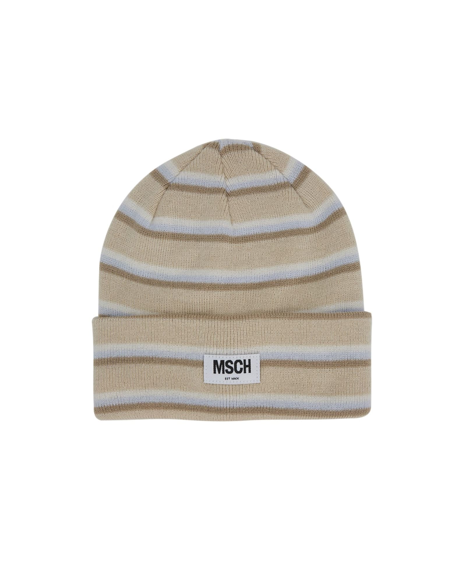 MOSS COPENHAGEN Kape 'Mojo'  kremna / temno bež / progasto bež / dimno modra
