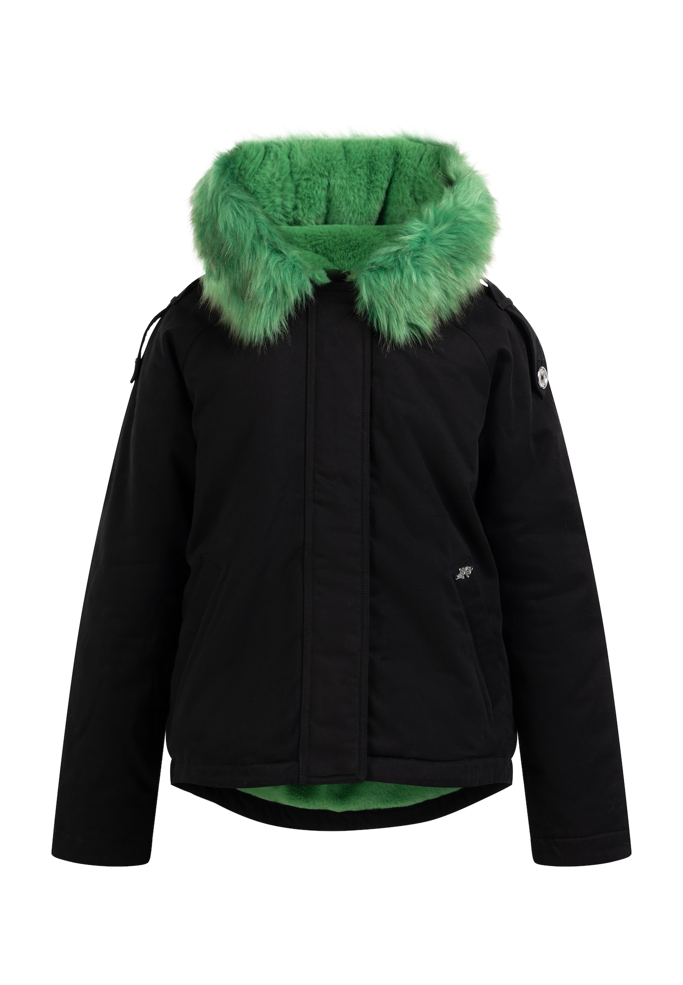 MYMO Zimska jakna  zelena / črna