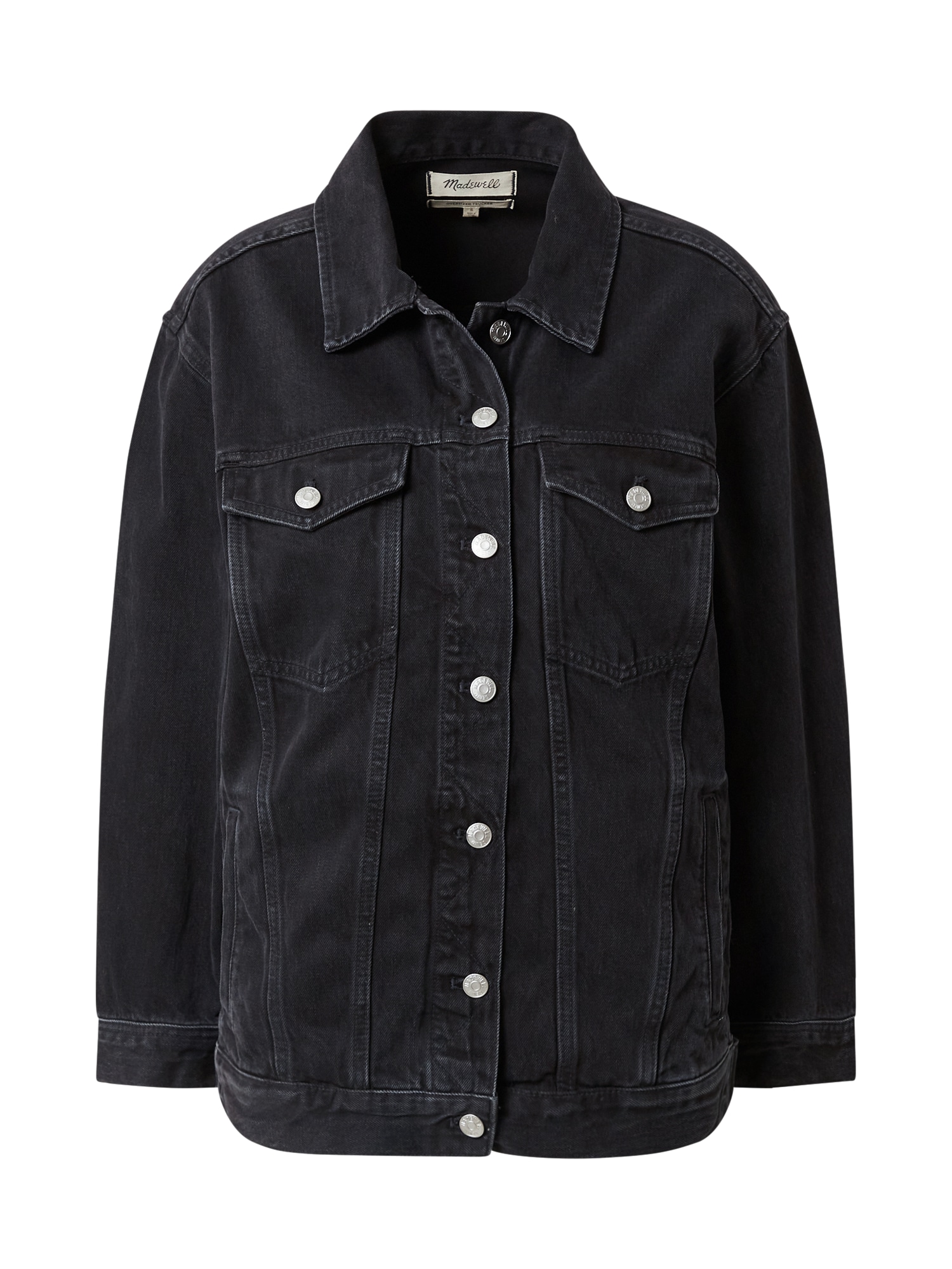 Madewell Prehodna jakna  črn denim