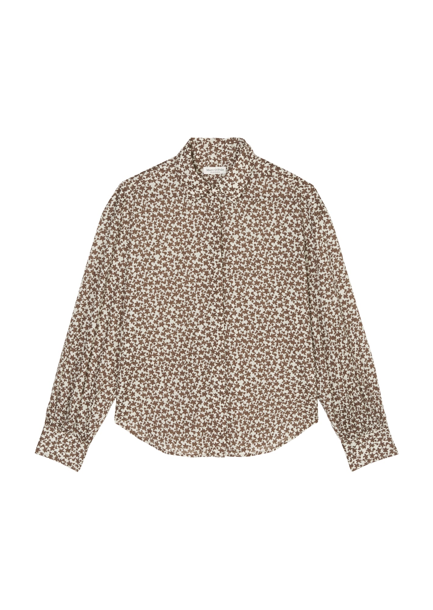 Marc O'Polo Bluza  rjava / bela