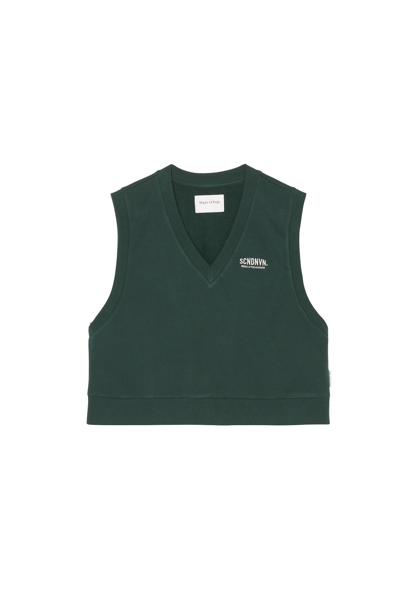 Marc O'Polo DENIM Majica  temno zelena / bela