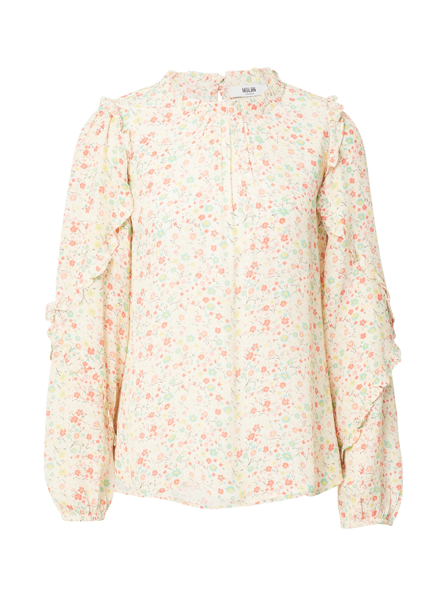 Moliin Copenhagen Bluza 'Frances'  pastelno rumena / meta / roza / rdeča