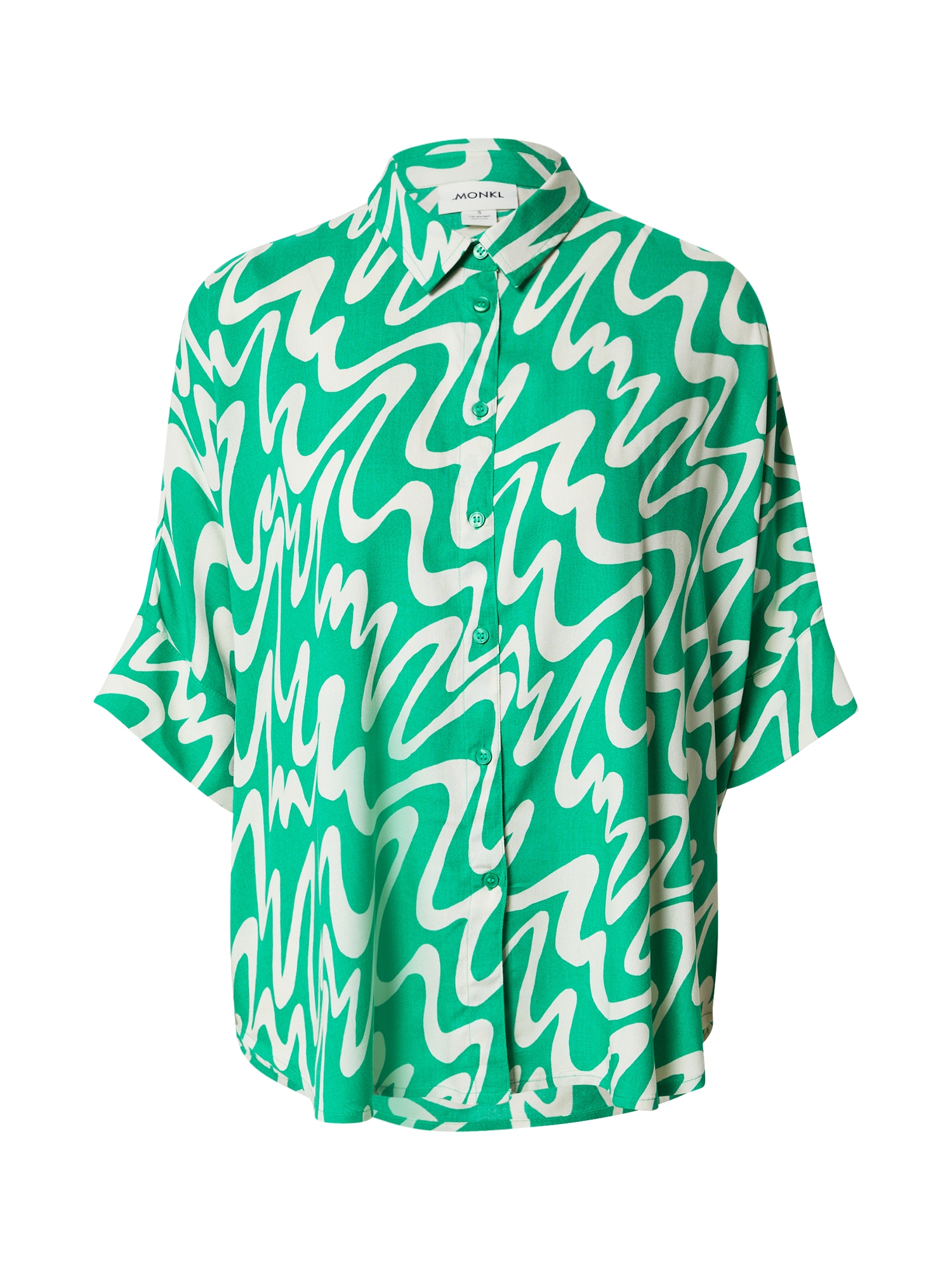Monki Bluza 'Luca'  kremna / zelena