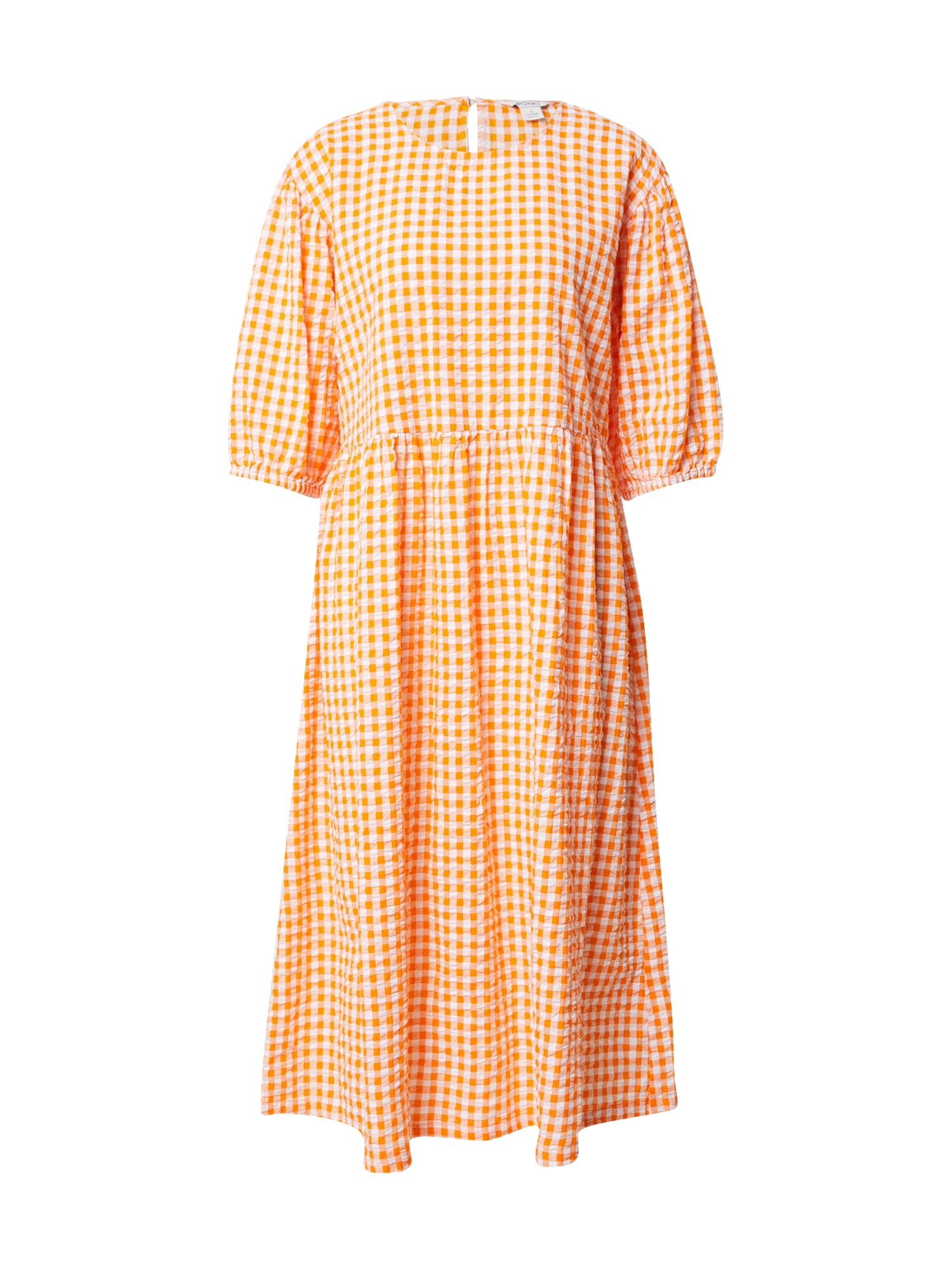 Monki Obleka 'Yoyo'  mandarina / bela