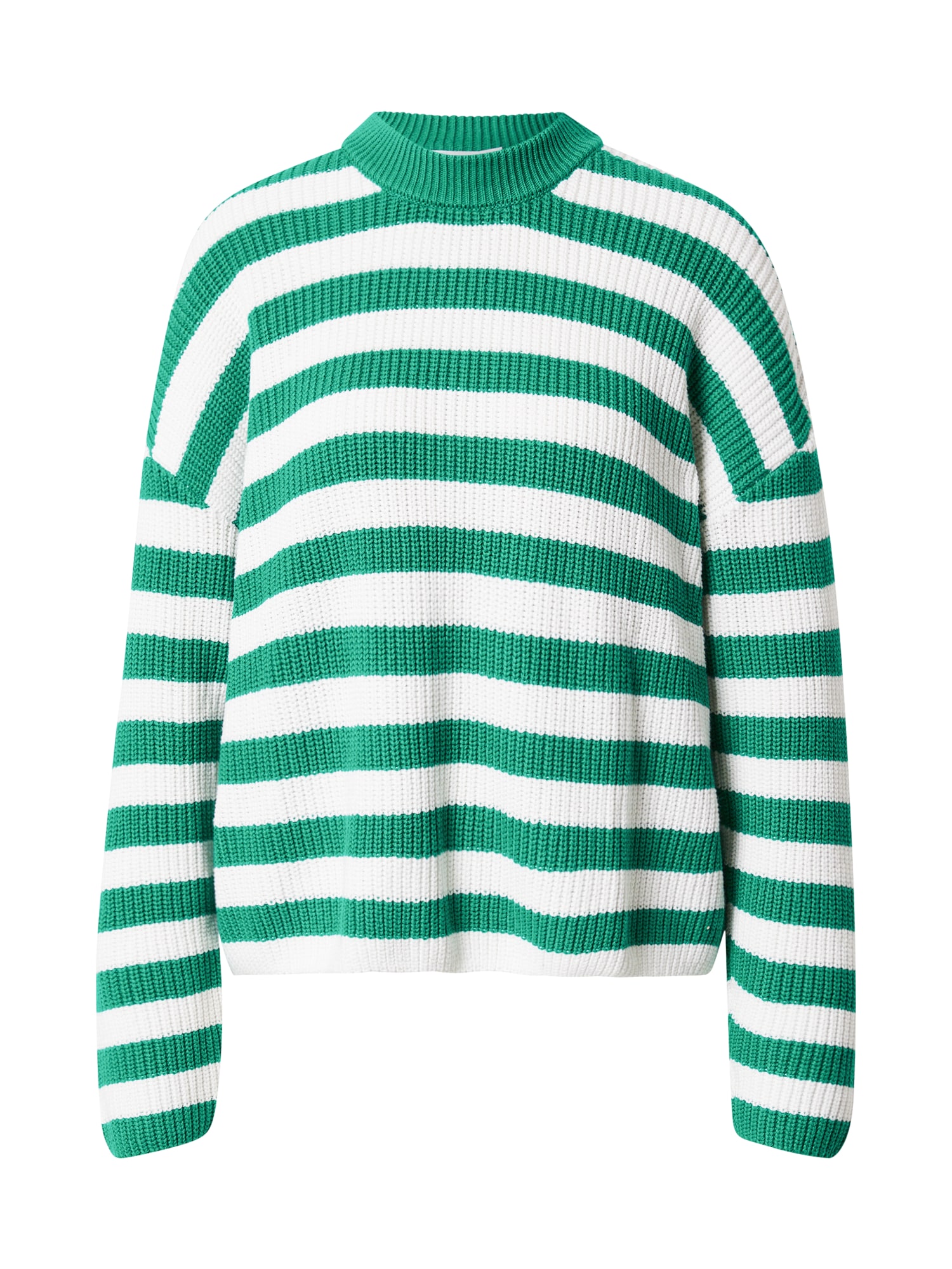 Monki Pulover  zelena / bela