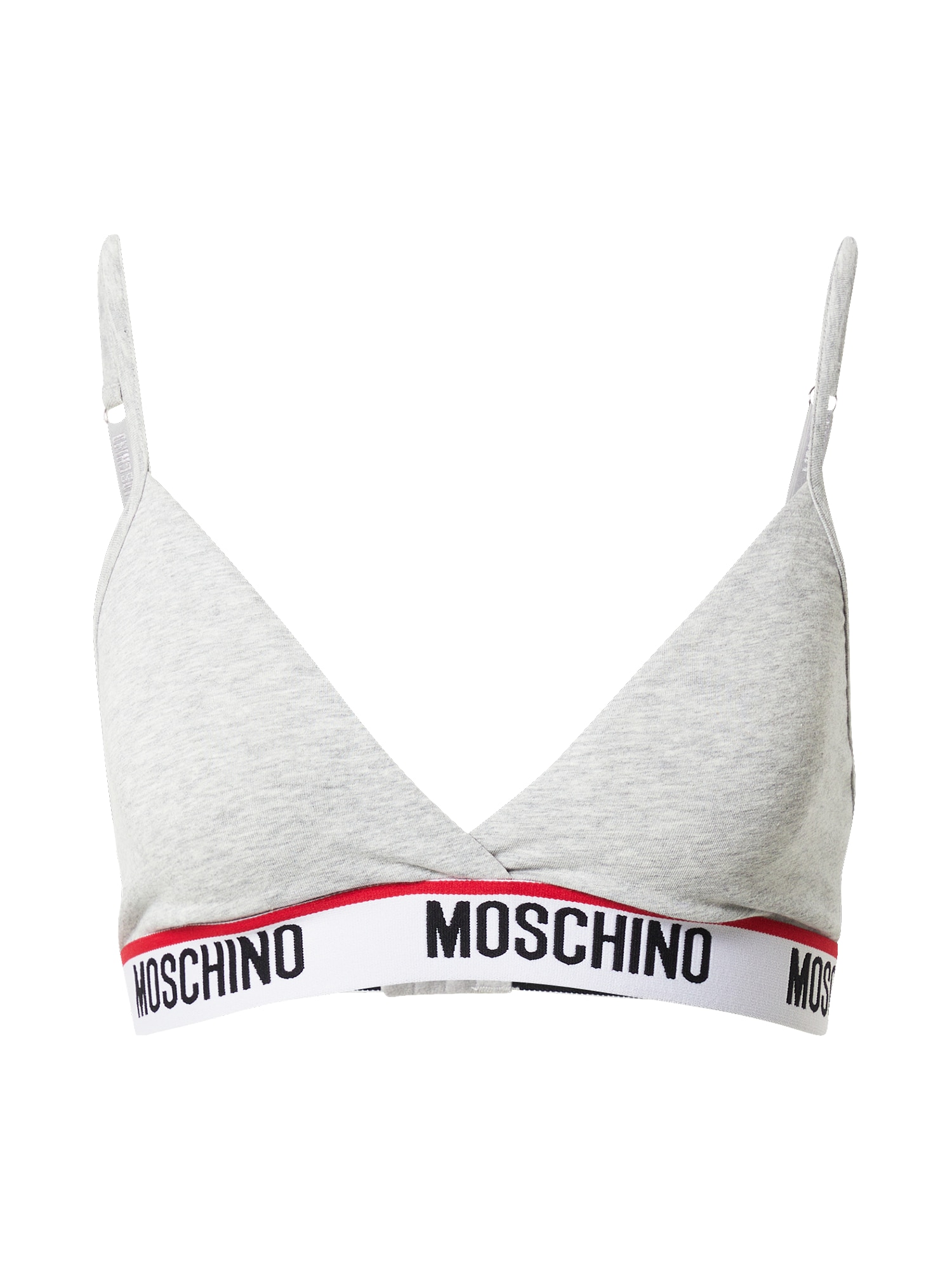 Moschino Underwear Nedrček  pegasto siva / rdeča / bela