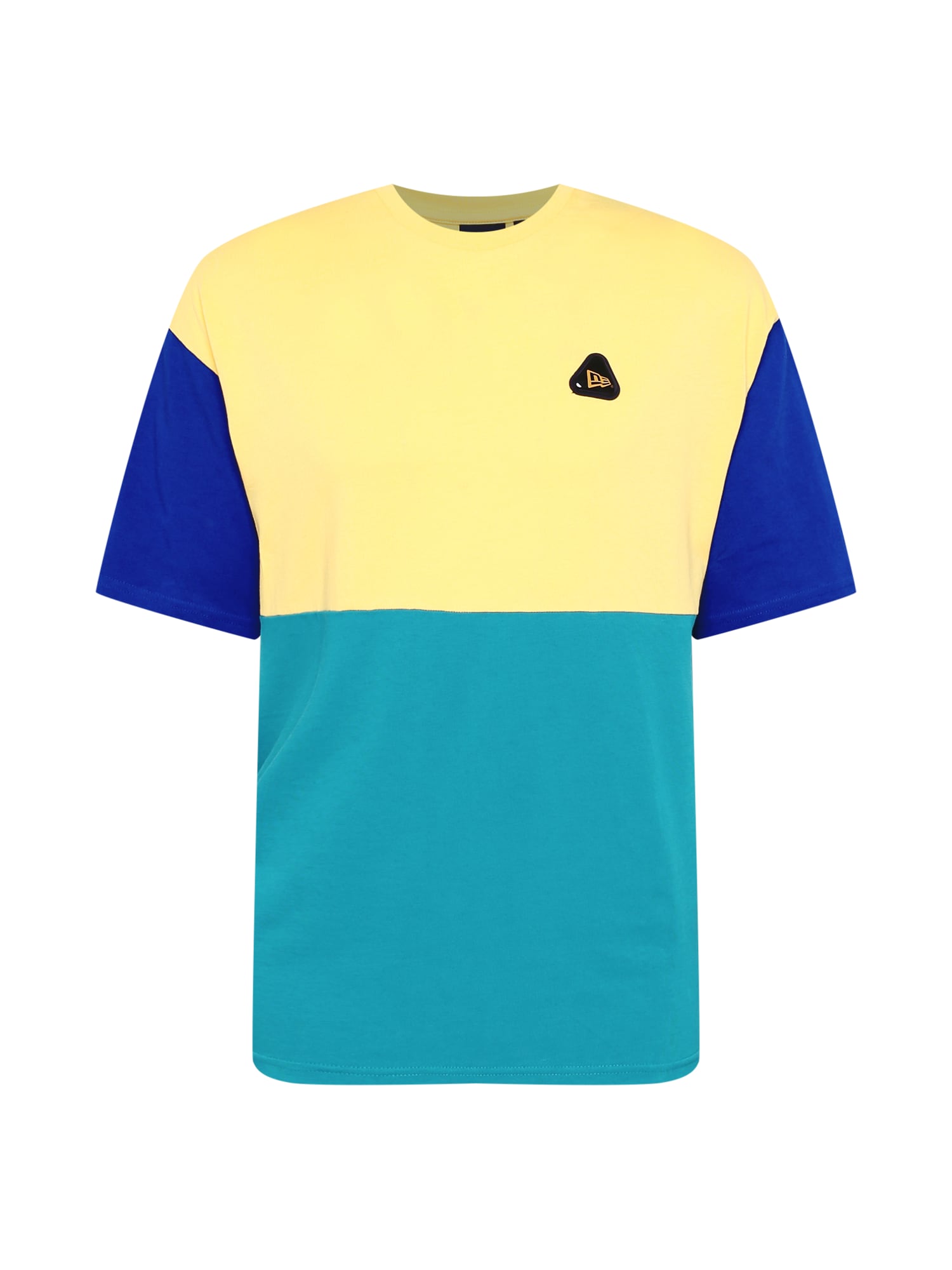 NEW ERA Majica  turkizna / kraljevo modra / rumena