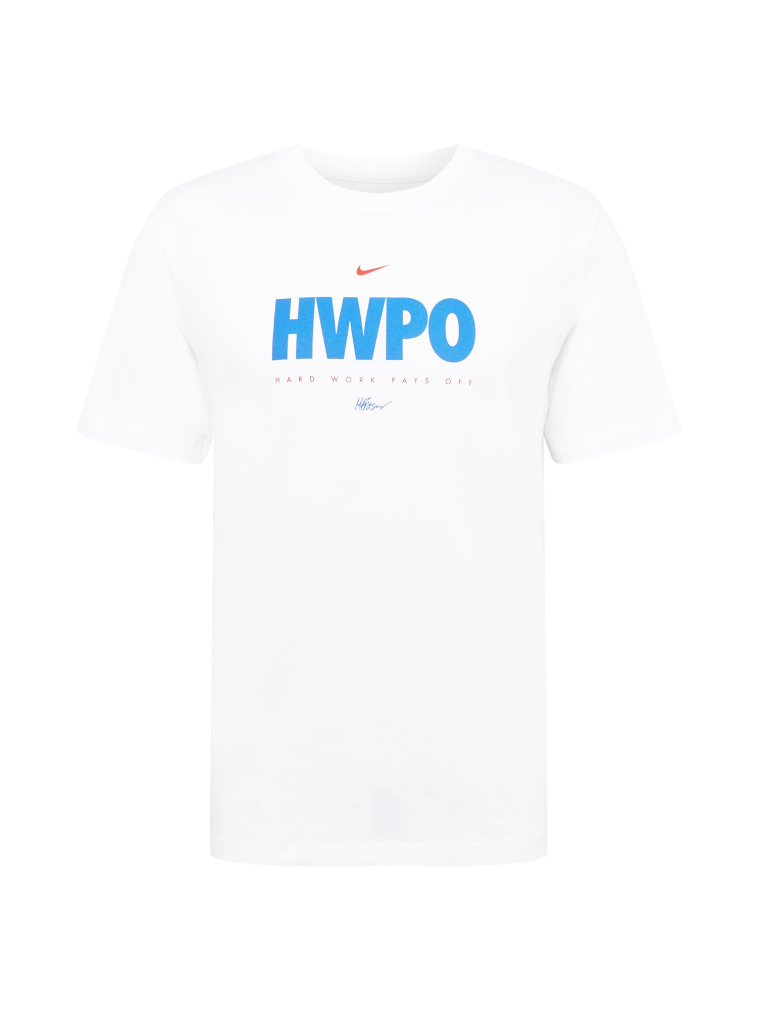 NIKE Funkcionalna majica 'HWPO'  svetlo modra / rdeča / bela