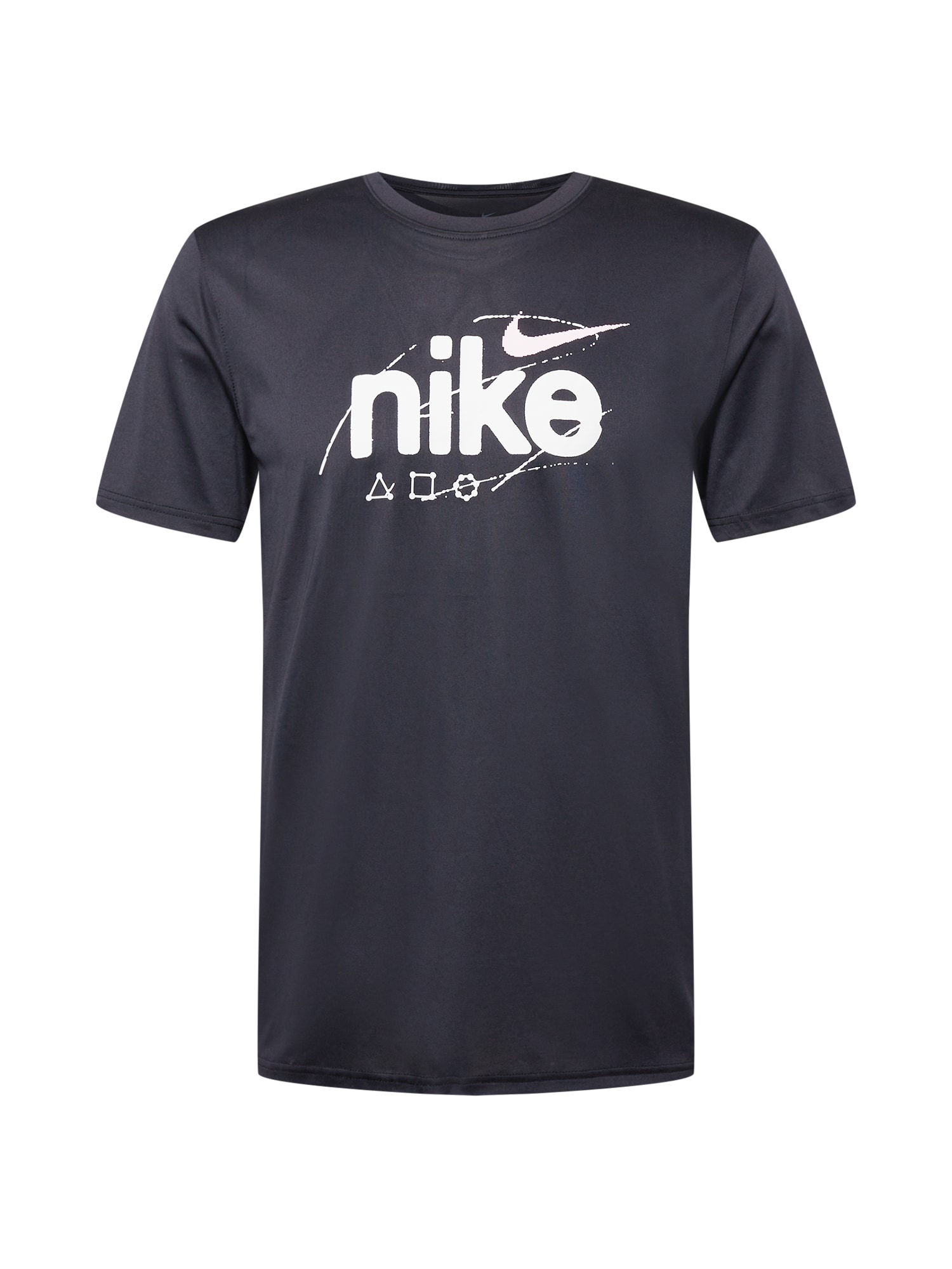 NIKE Funkcionalna majica 'WILD CLASH'  črna / bela