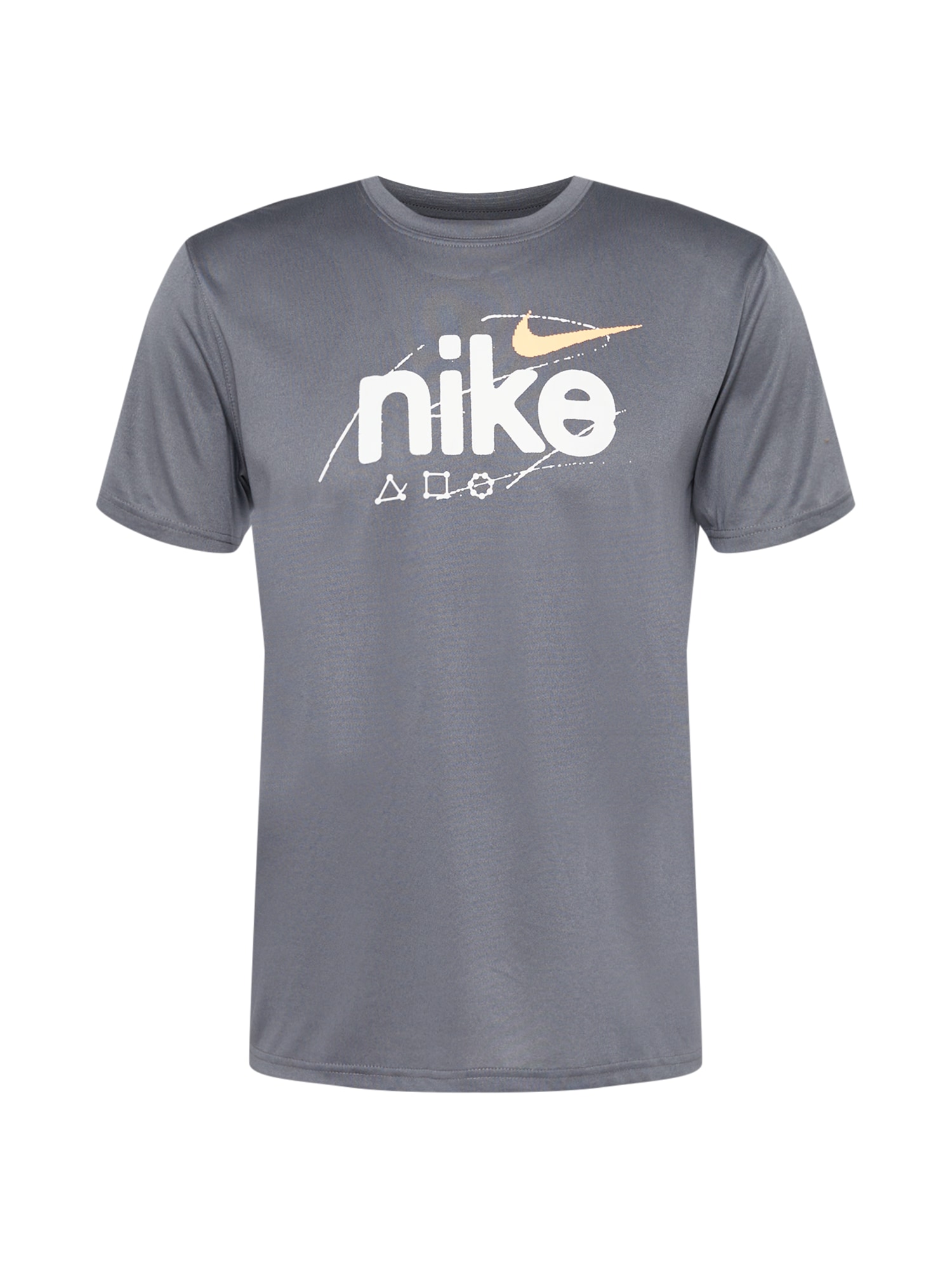 NIKE Funkcionalna majica 'WILD CLASH'  svetlo rumena / temno siva / bela