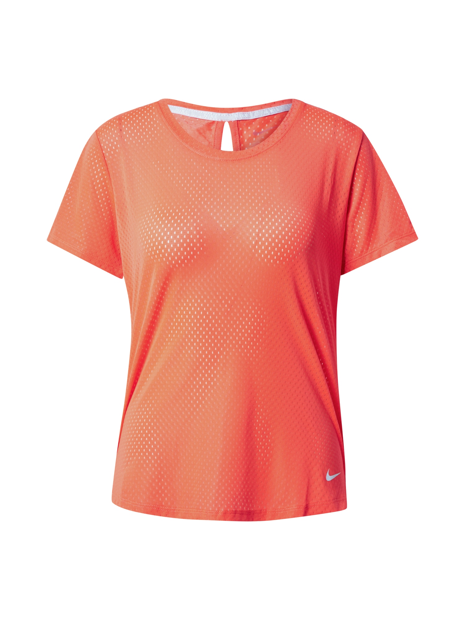 NIKE Funkcionalna majica  oranžno rdeča / bela
