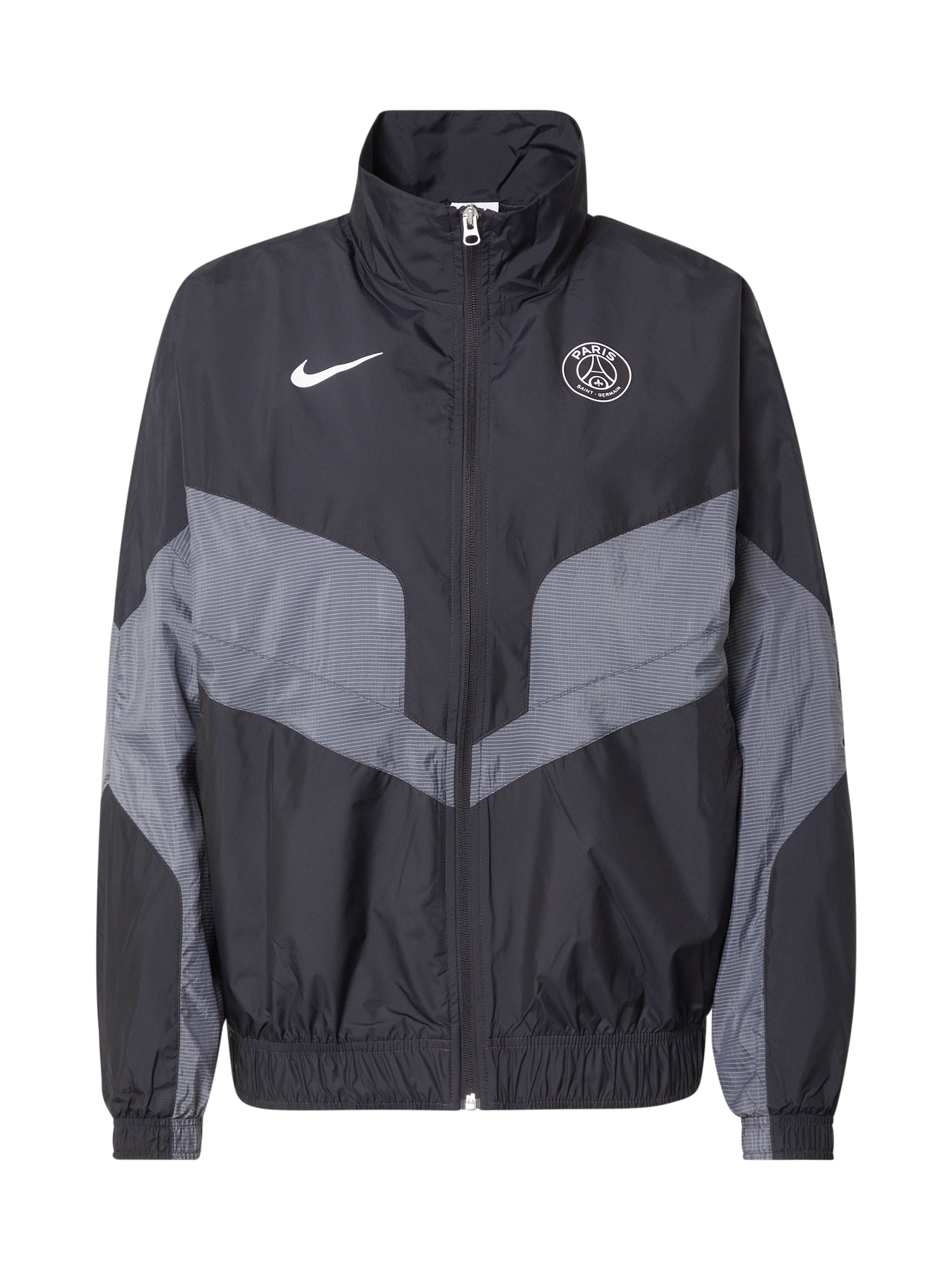 NIKE Športna jakna 'Paris St.-Germain'  siva / črna / bela