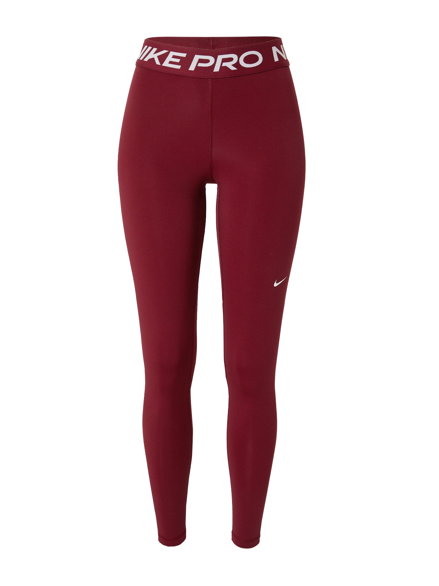 NIKE Športne hlače  burgund / bela