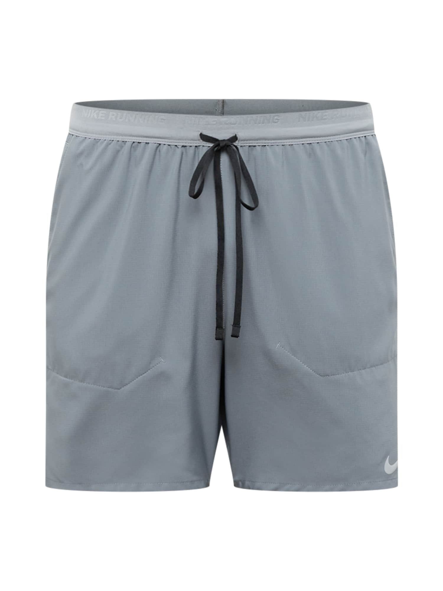 NIKE Športne hlače  kamen / bela