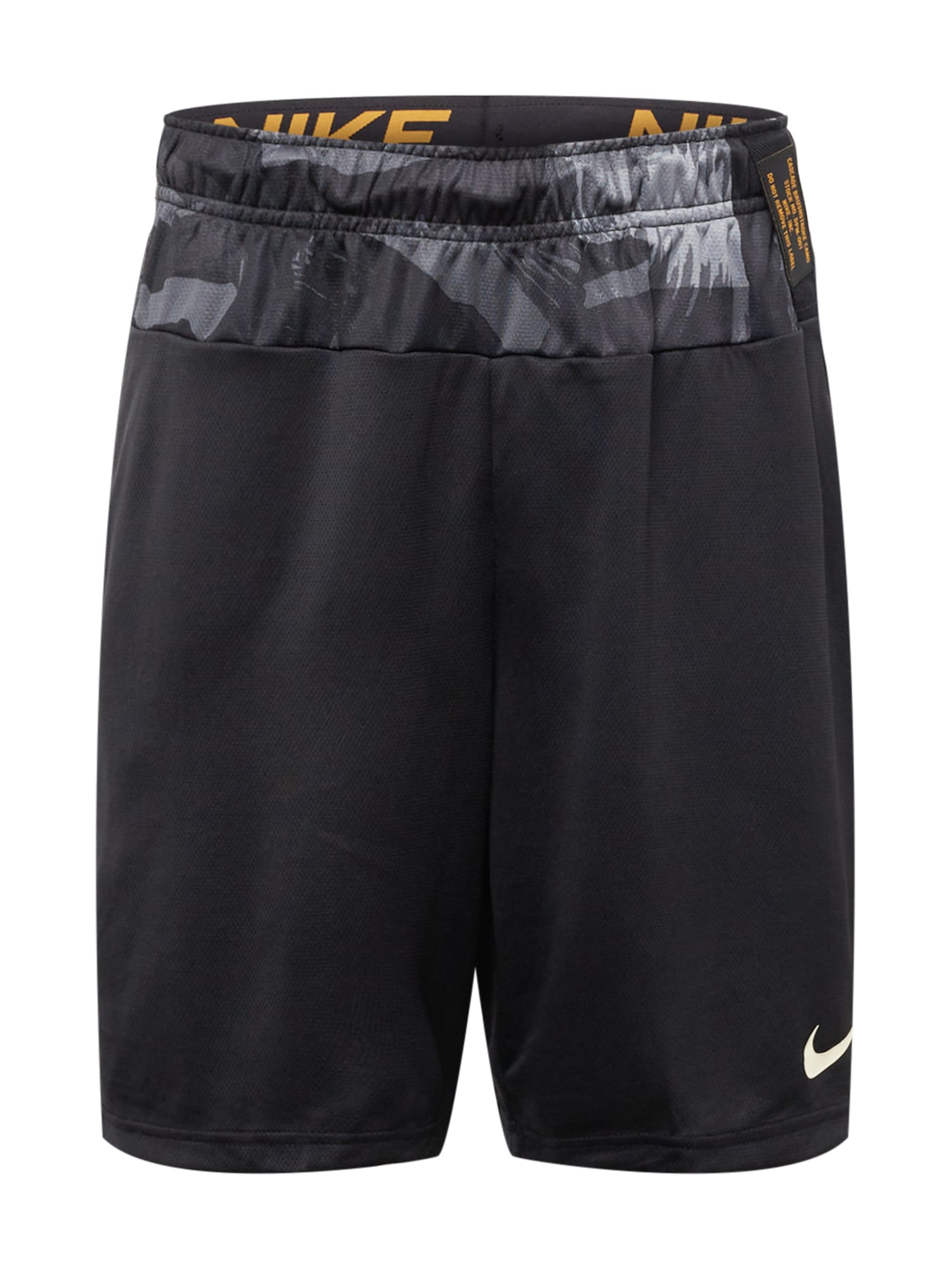 NIKE Športne hlače  pegasto siva / oranžna / črna / bela