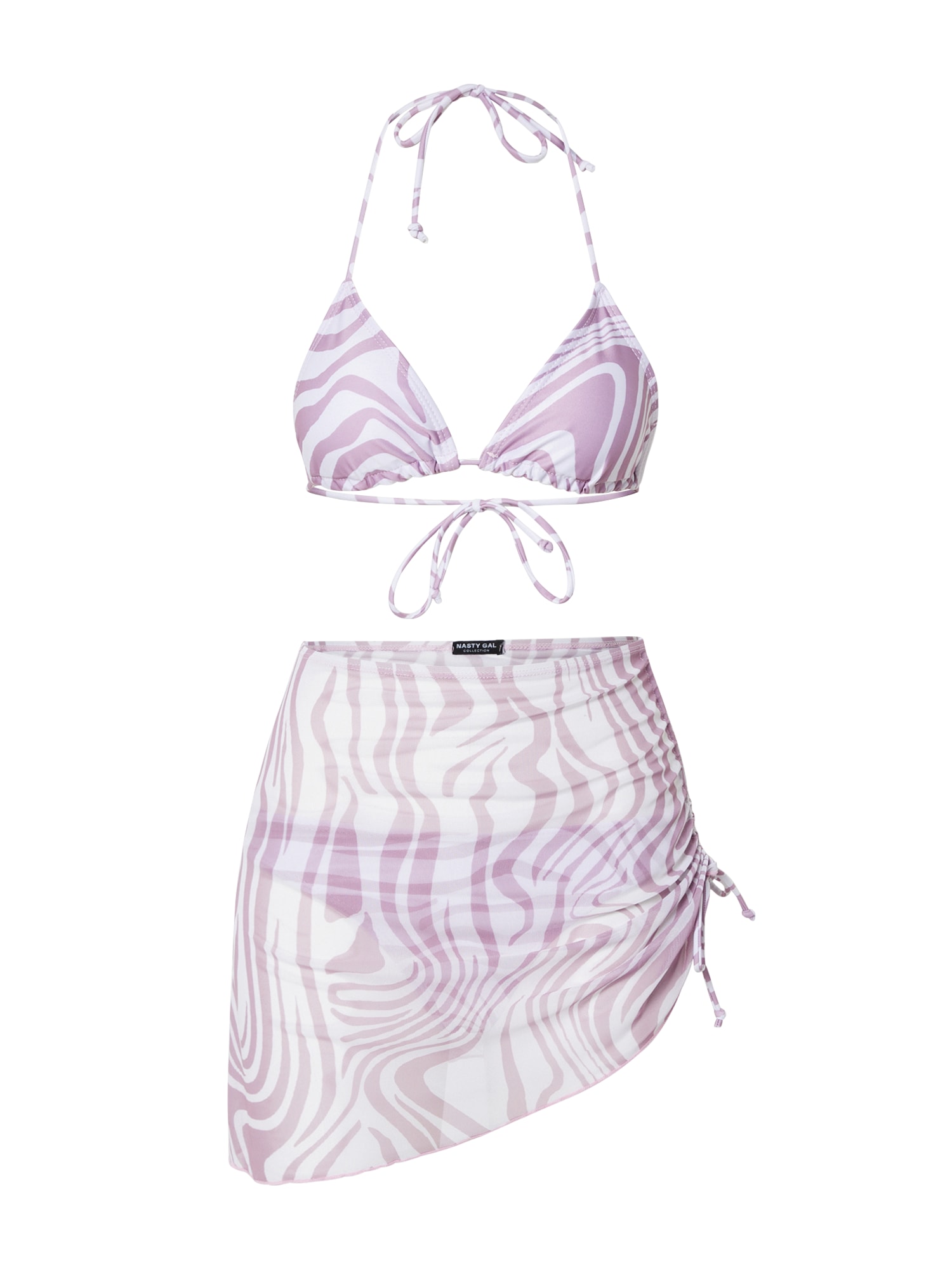 Nasty Gal Bikini 'Saron'  mauve / bela