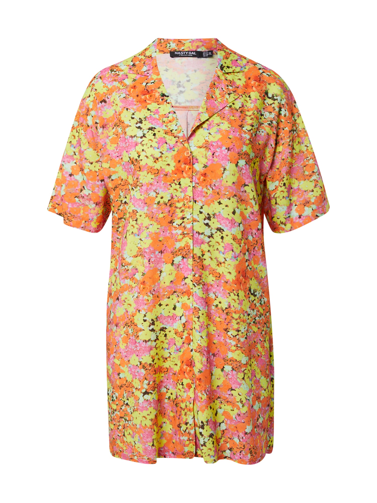 Nasty Gal Bluza  azur / rumena / oranžna / roza