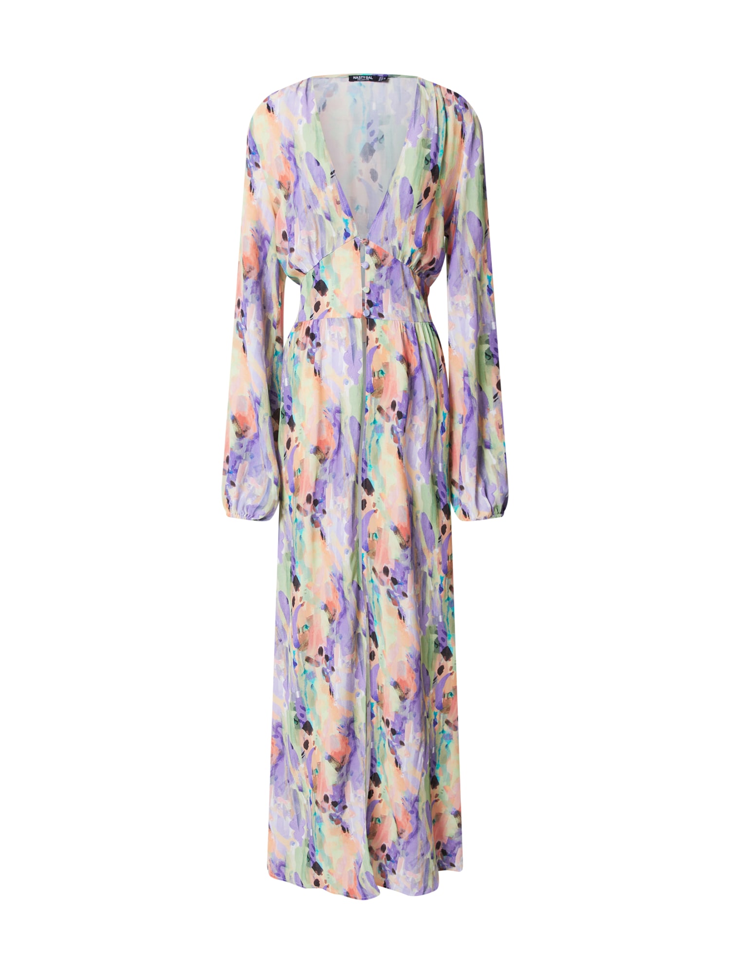 Nasty Gal Bluza  pastelno zelena / svetlo lila / pastelno oranžna / črna