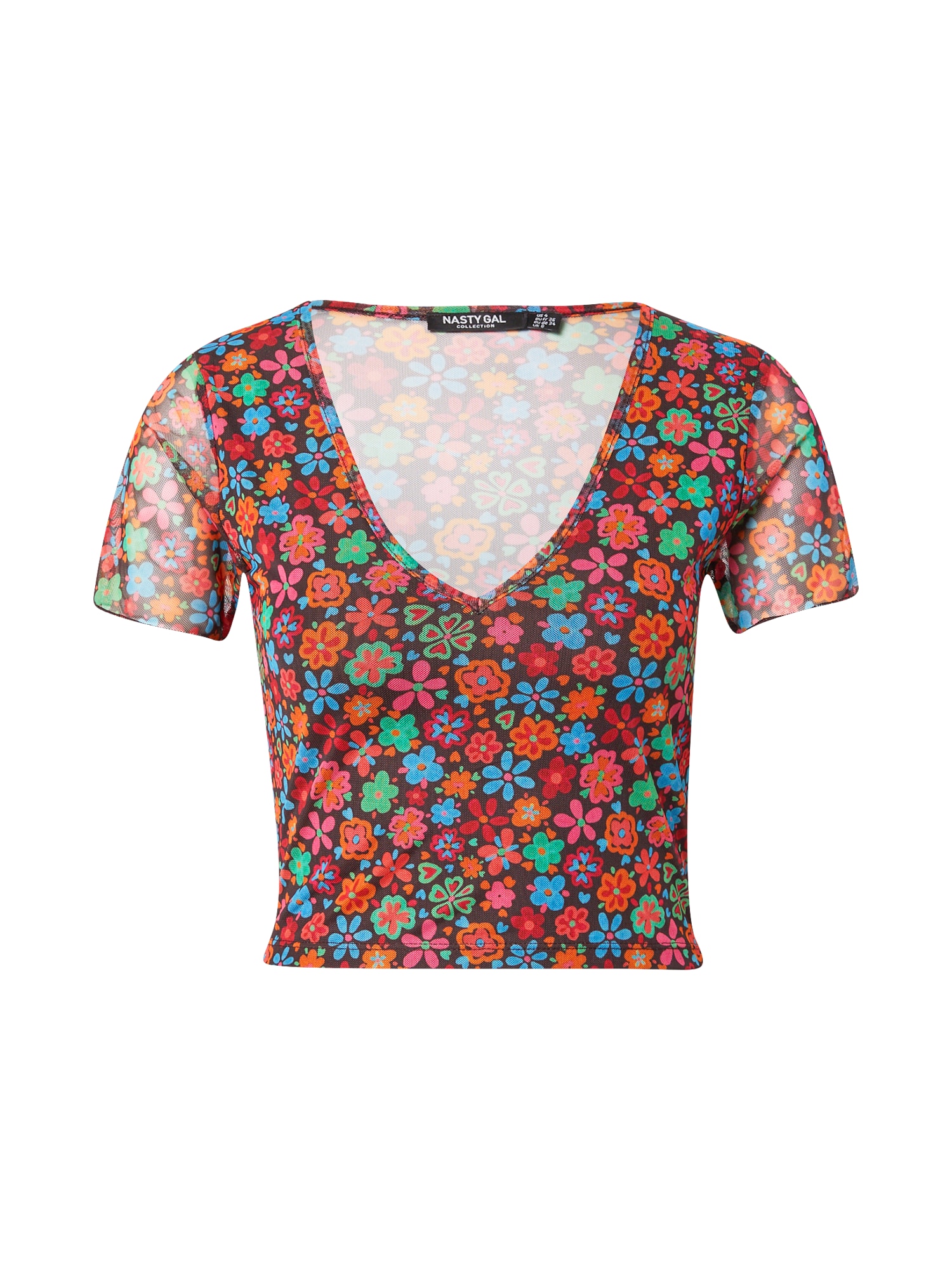 Nasty Gal Majica  mešane barve / črna