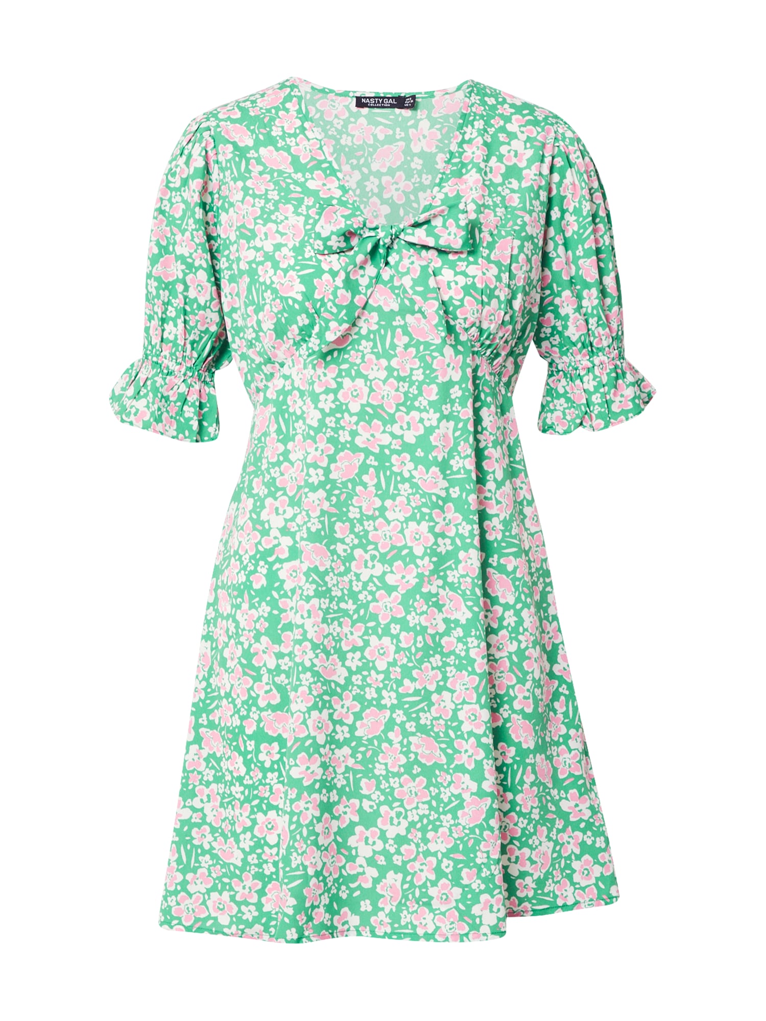 Nasty Gal Obleka  zelena / roza / bela