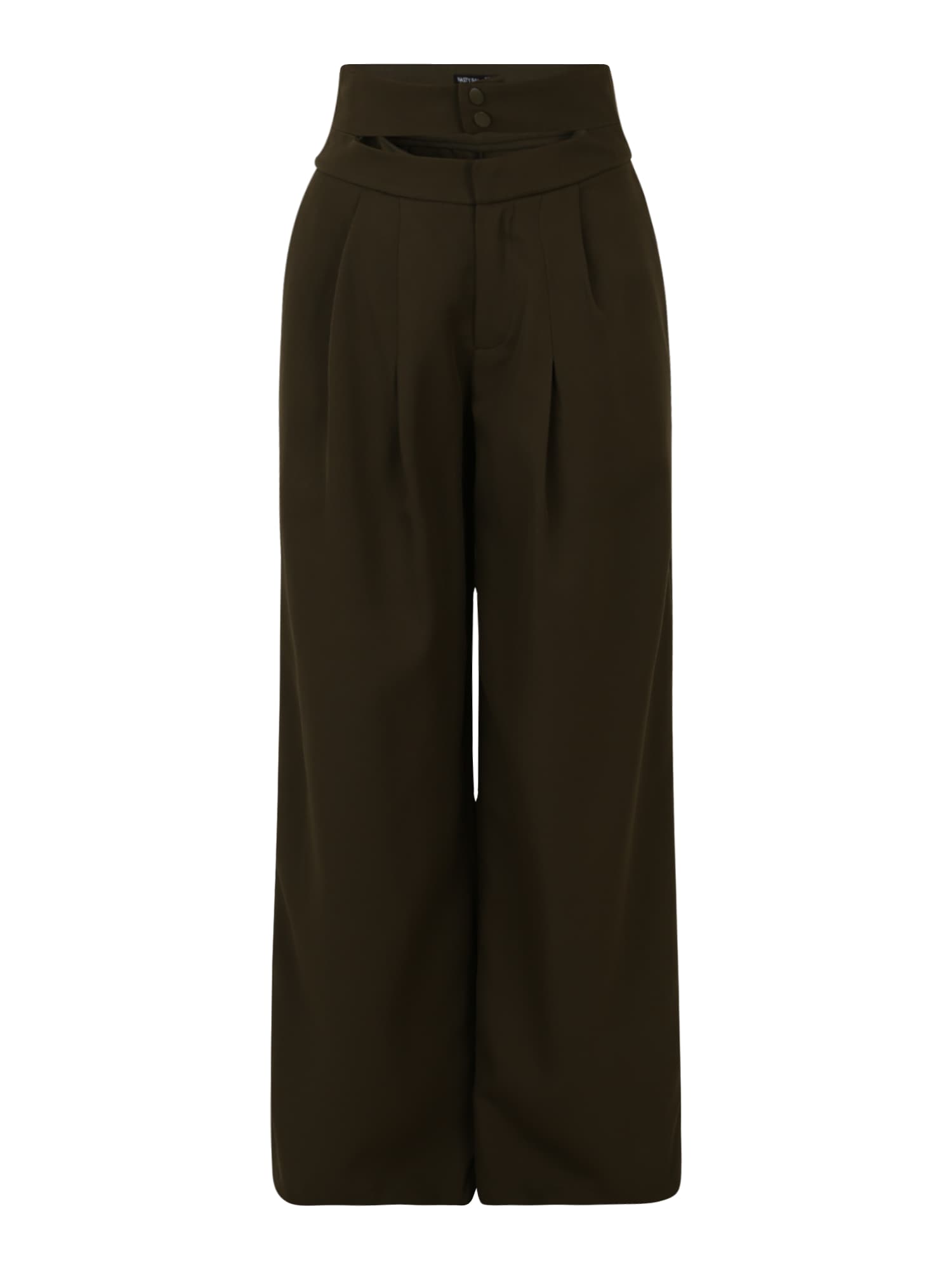 Nasty Gal Petite Hlače z naborki  oliva