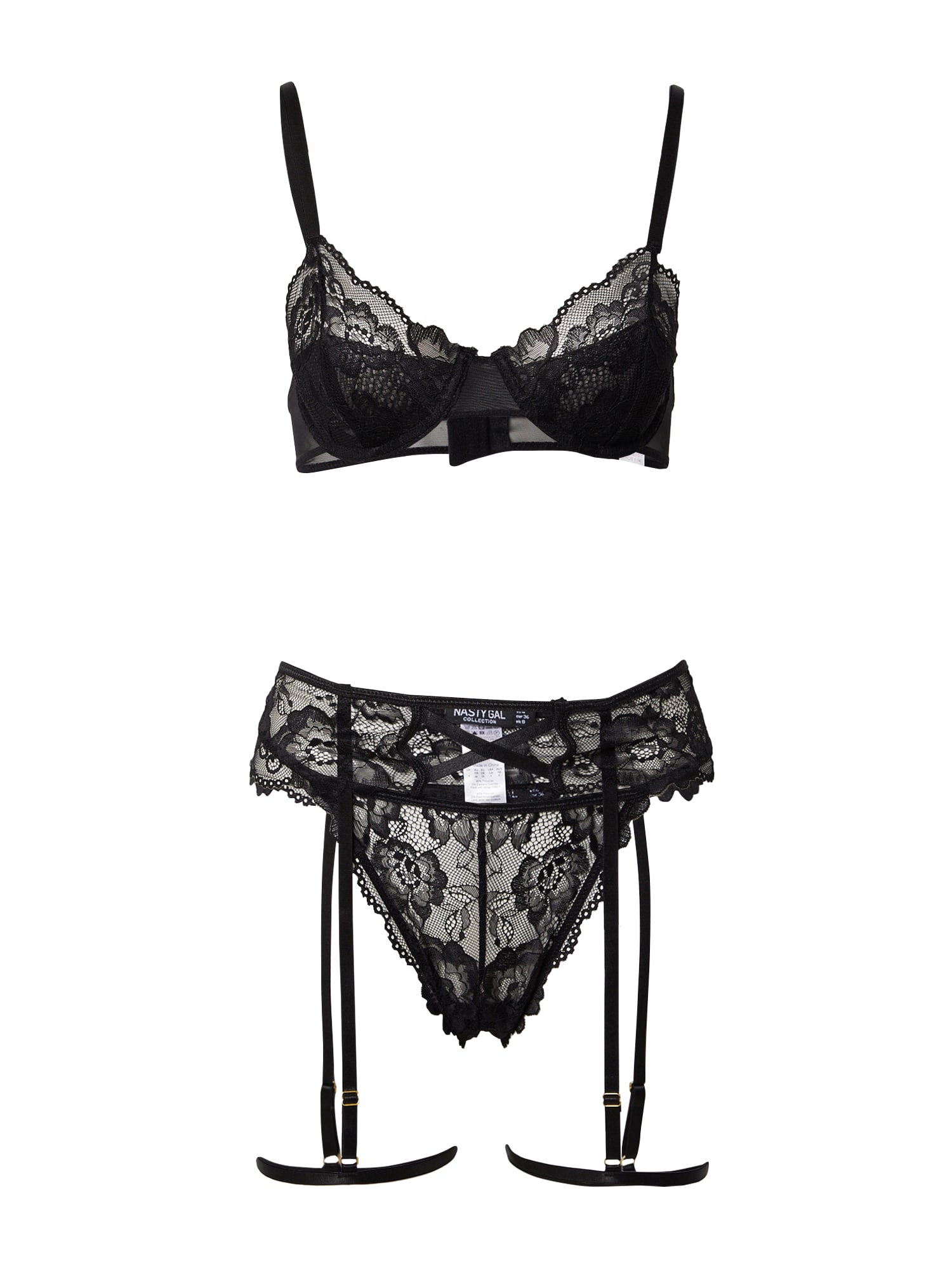Nasty Gal Seti perila  črna