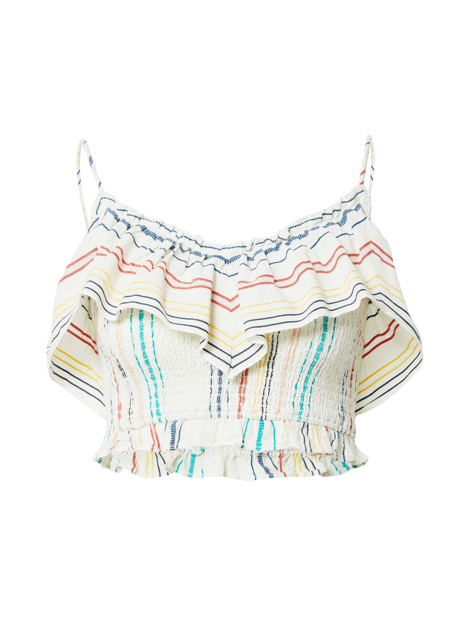 Nasty Gal Top  modra / rumena / rdeča / bela