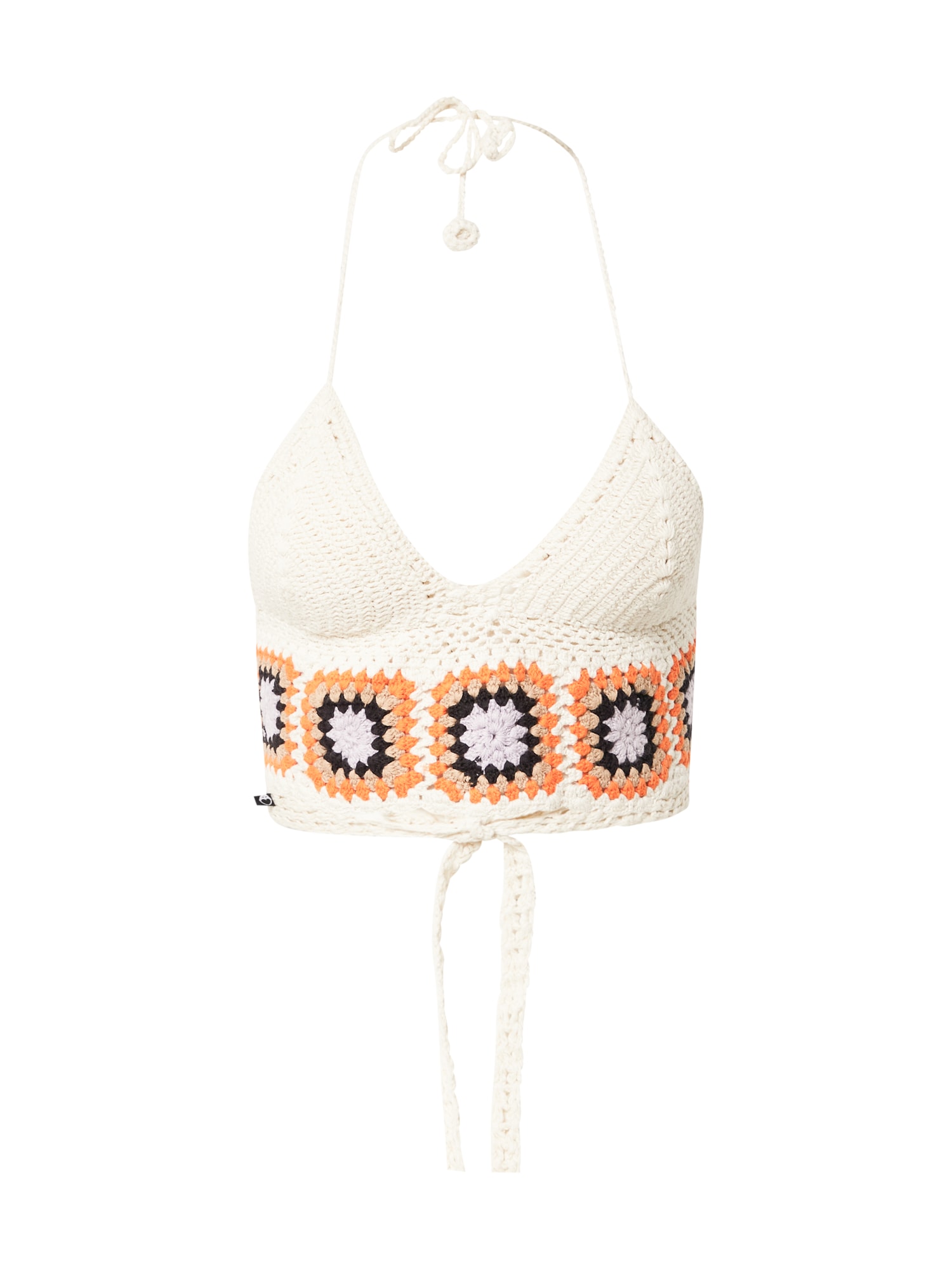 Nasty Gal Top z naramnicami  kremna / mešane barve