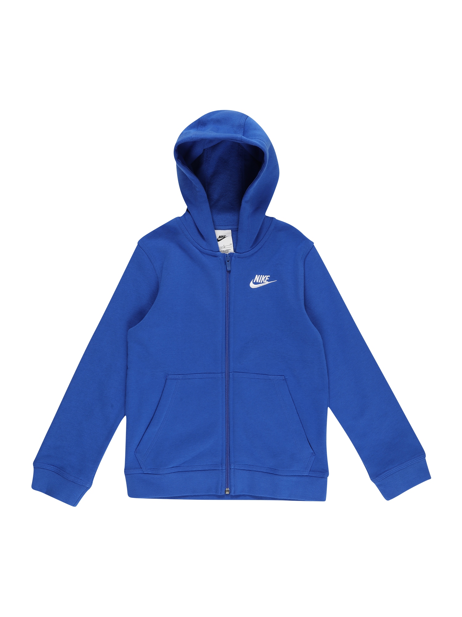 Nike Sportswear Jopa na zadrgo  kraljevo modra / bela