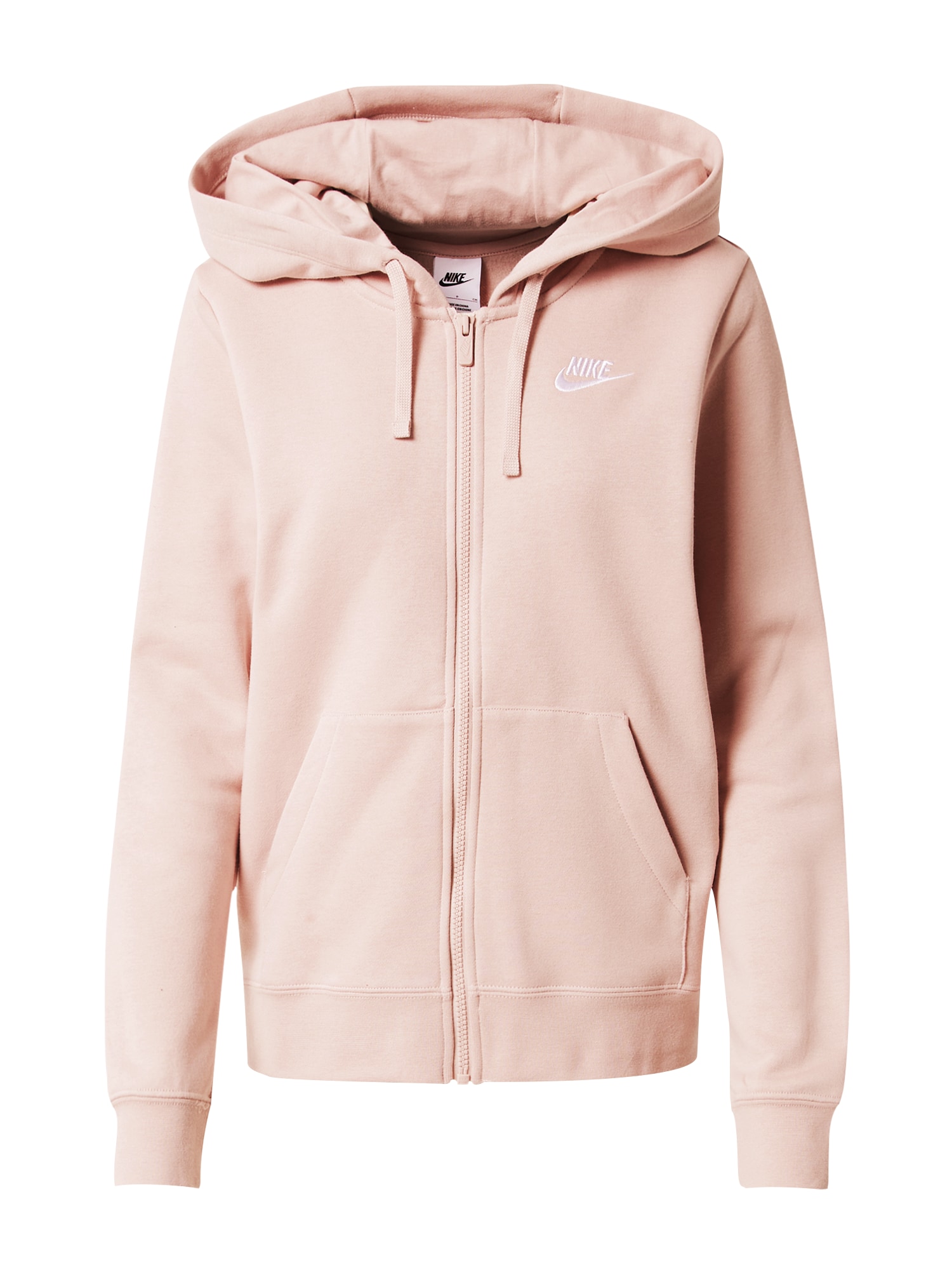 Nike Sportswear Jopa na zadrgo  pastelno roza / bela