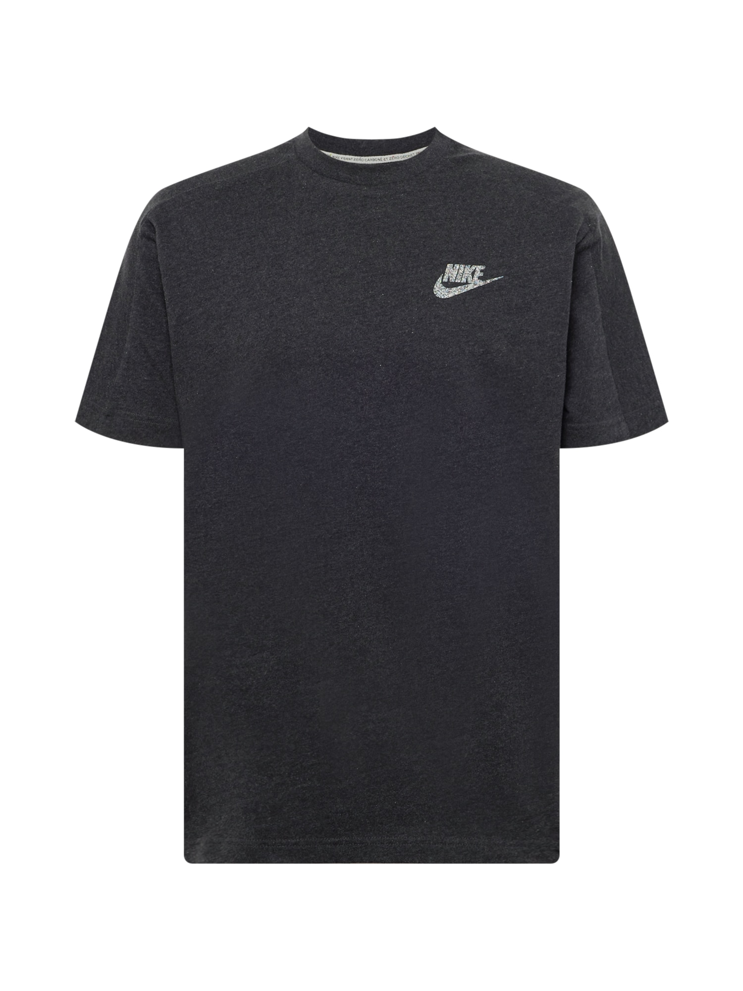 Nike Sportswear Majica  črna / srebrna