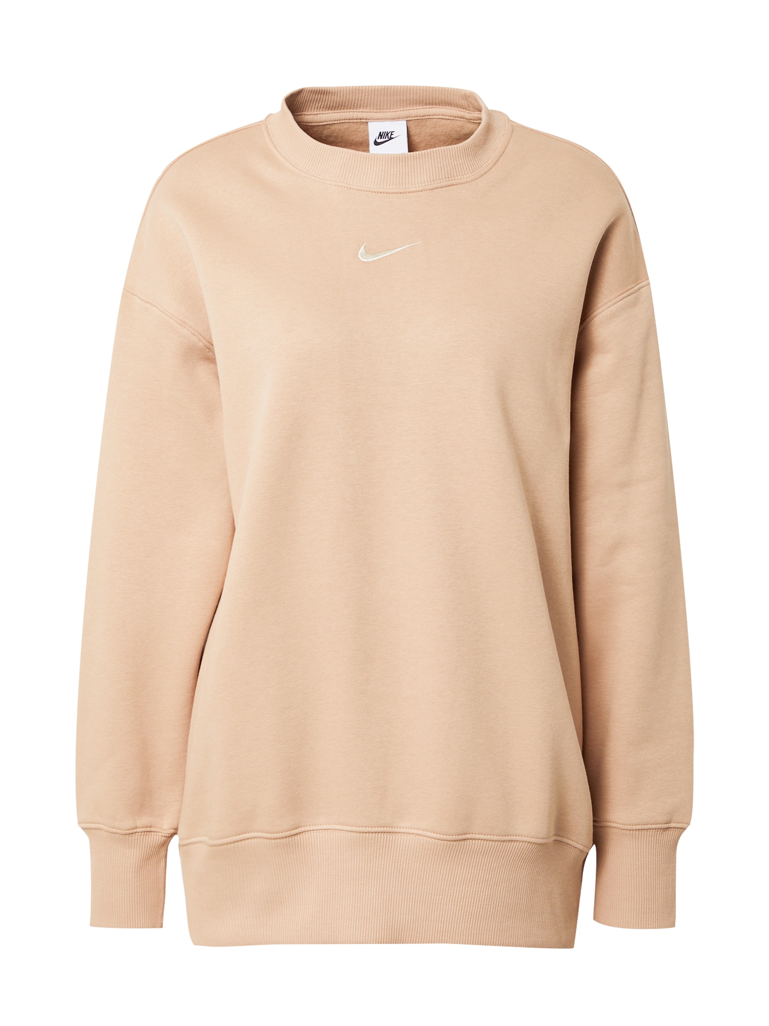 Nike Sportswear Majica  svetlo bež / bela