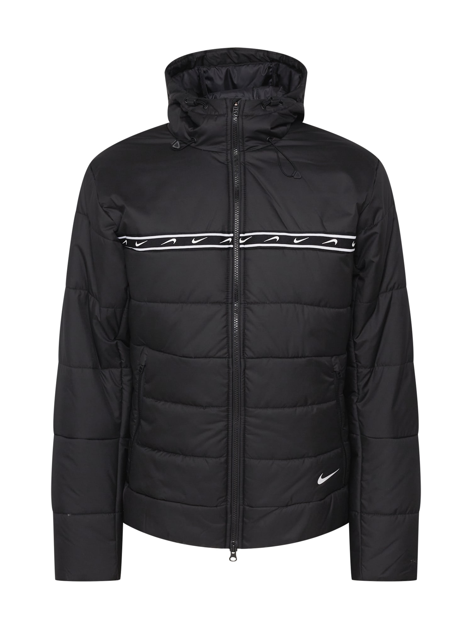 Nike Sportswear Zimska jakna 'Repeat'  črna / bela
