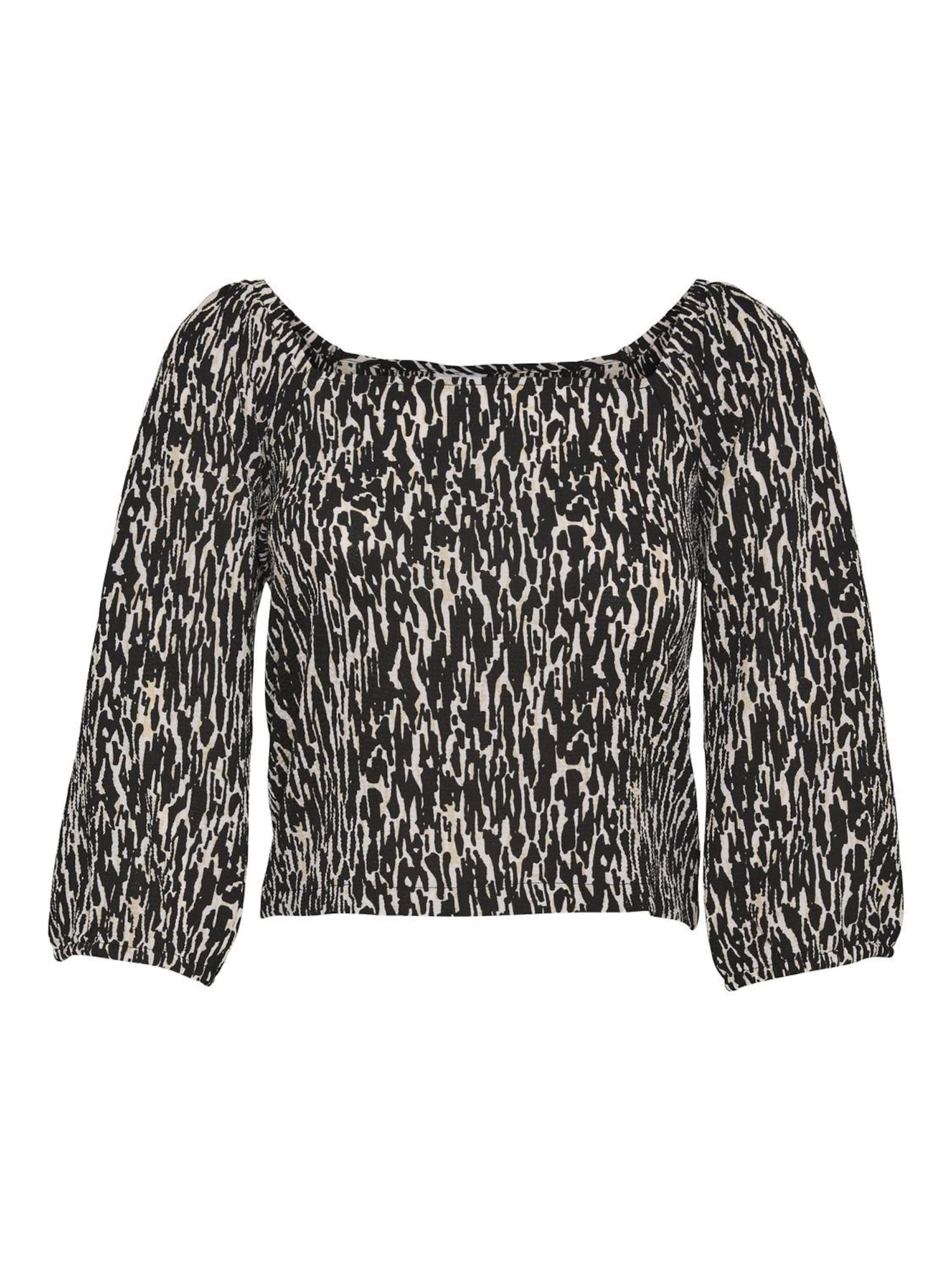 Noisy may Bluza 'Clara'  rjava / črna / bela